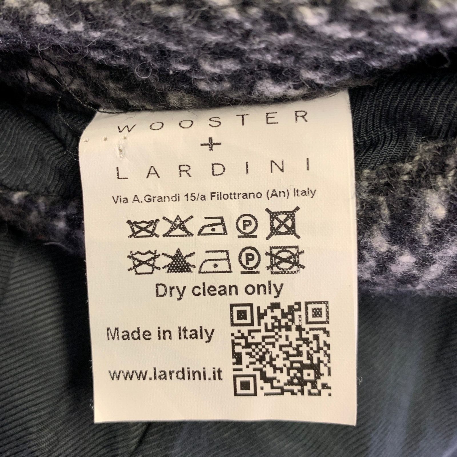 Lardini WOOSTER + LARDINI Herringbone Wool Peacoat Coat Size US S / EU 44-46 / 1 - 6 Thumbnail