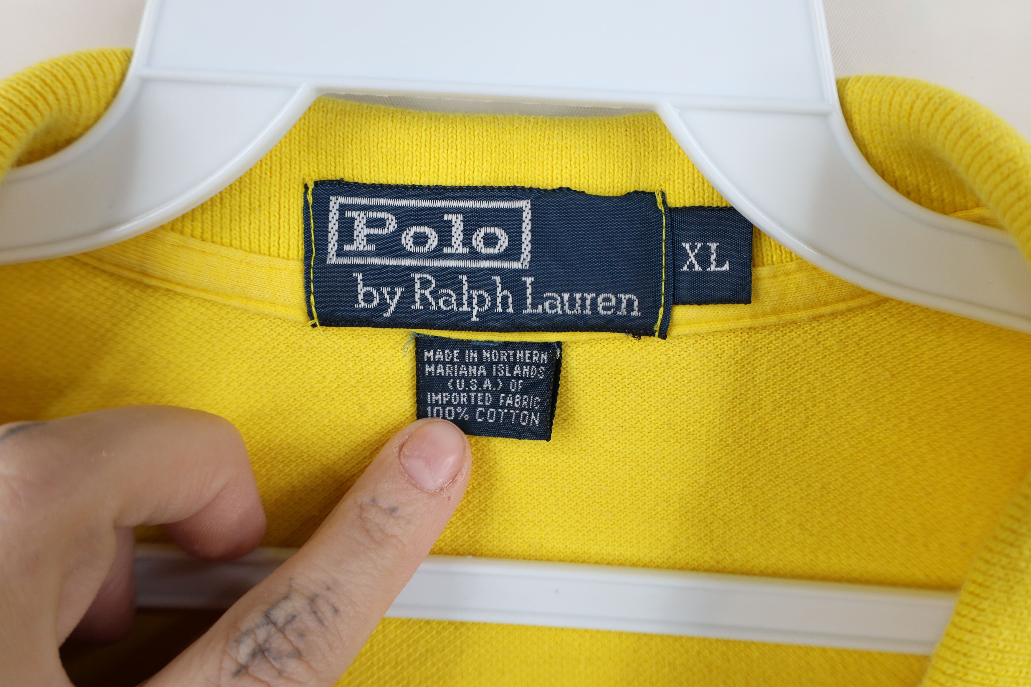Polo Ralph Lauren Vintage 90s Ralph Lauren Block Collared Golf Polo Shirt Size US XL / EU 56 / 4 - 6 Thumbnail