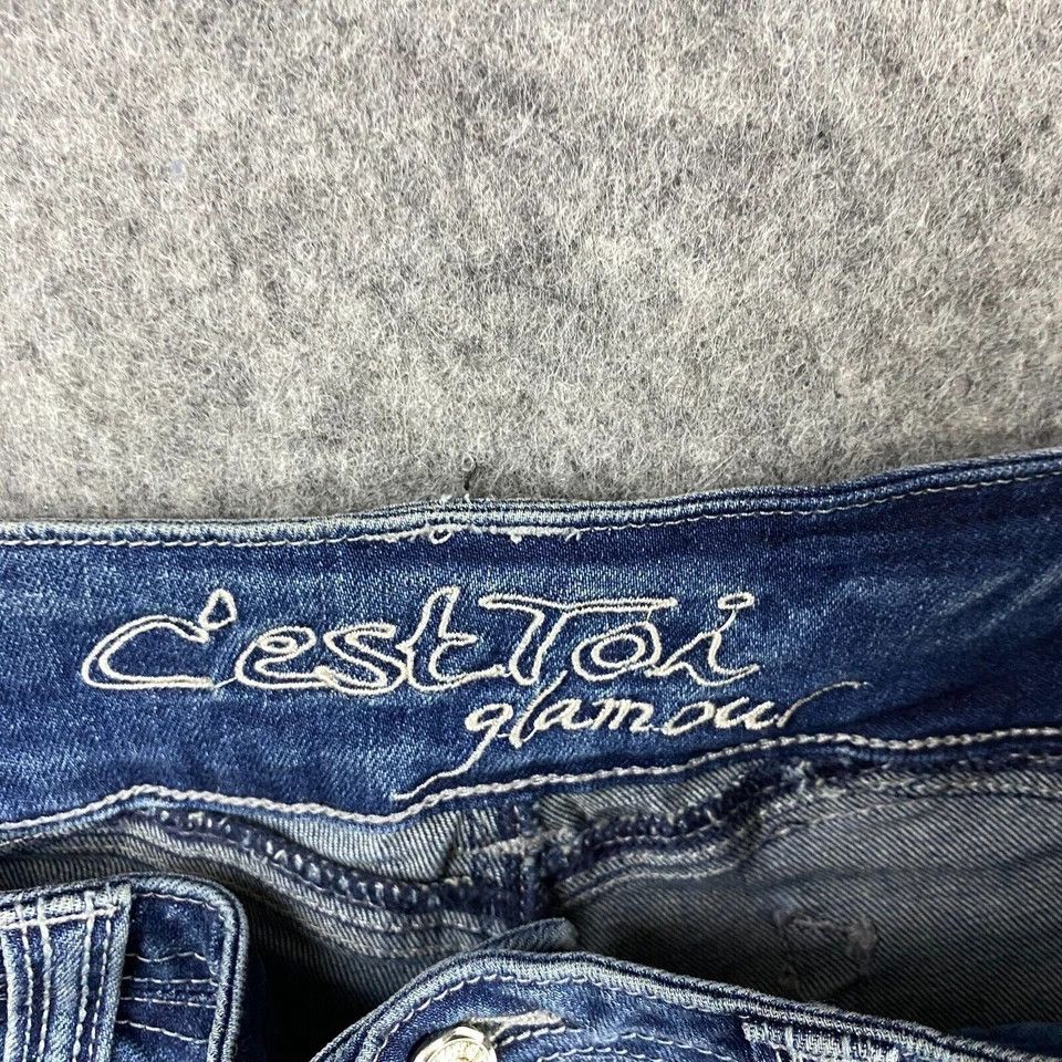 Other C'est Toi Glamour Jeans Size 9 Women's Denim NWT Cotton Size 32" / US 10 / IT 46 - 7 Thumbnail