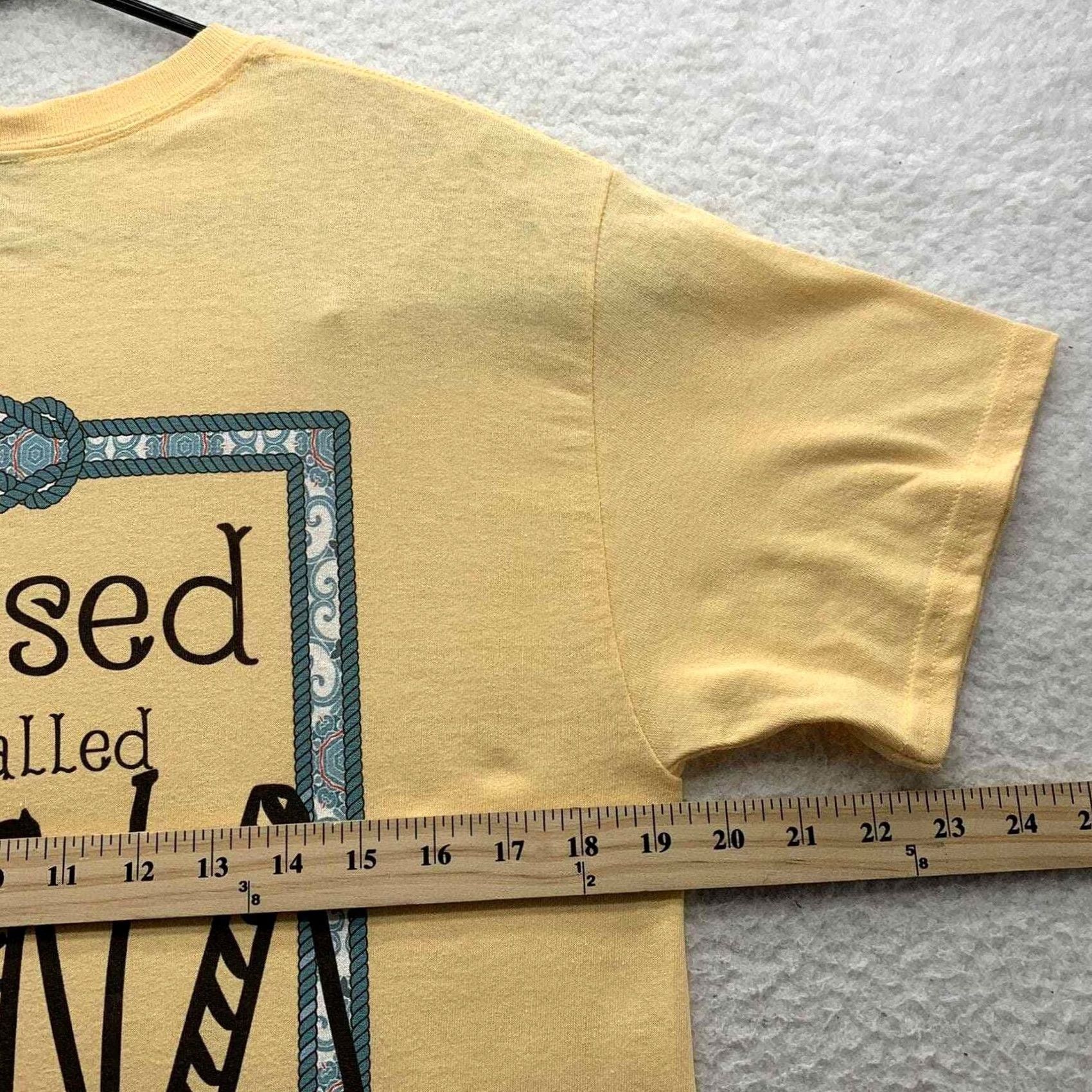 Gildan Gildan Yellow T-Shirt Womens Medium M Blessed To Be Nana Grandma Reveal Suprise Gift Size M / US 6-8 / IT 42-44 - 7 Thumbnail