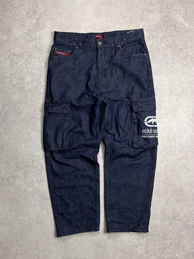 Ecko Unltd. Vintage Ecko Unltd Embroidery Baggy Jeans 30x32 Size US 30 / EU 46 - 4 Thumbnail