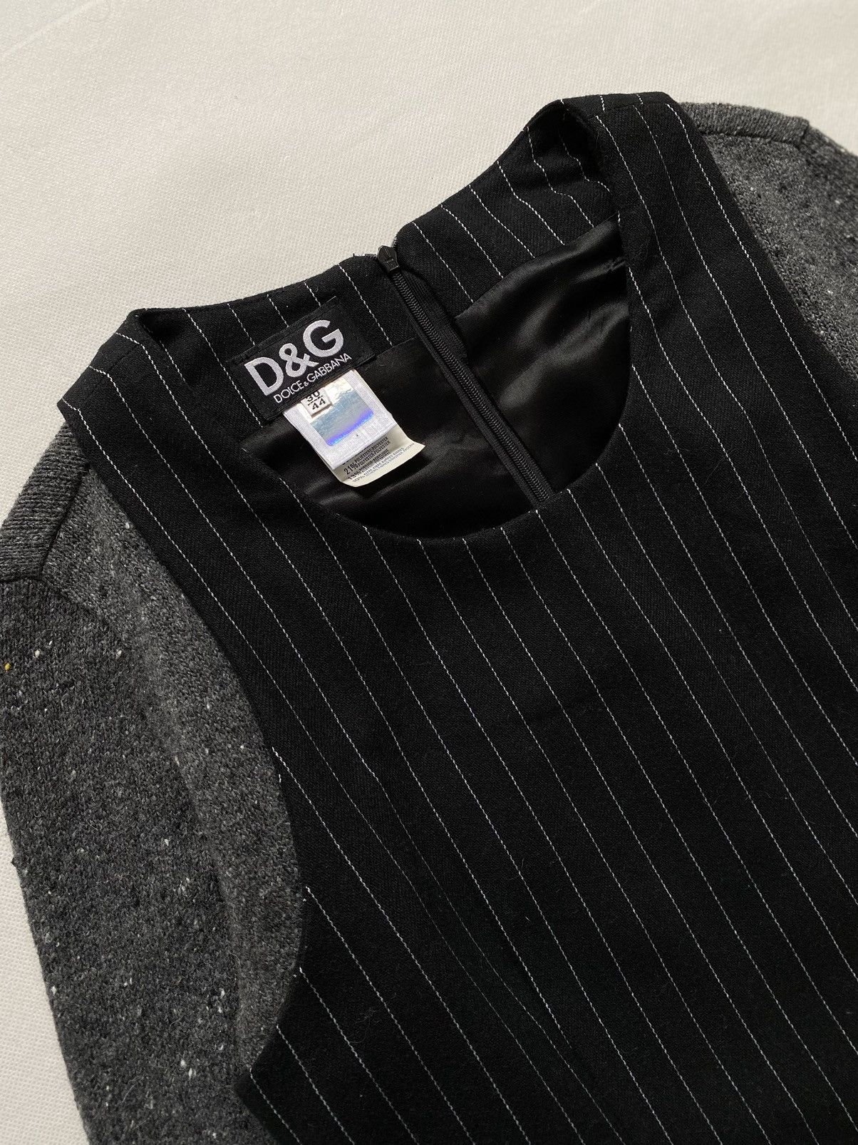 Dolce & Gabbana × Vintage Dolce & Gabbana Vintage Stripped Wool Dress Sirena Style Size M / US 6-8 / IT 42-44 - 2 Thumbnail