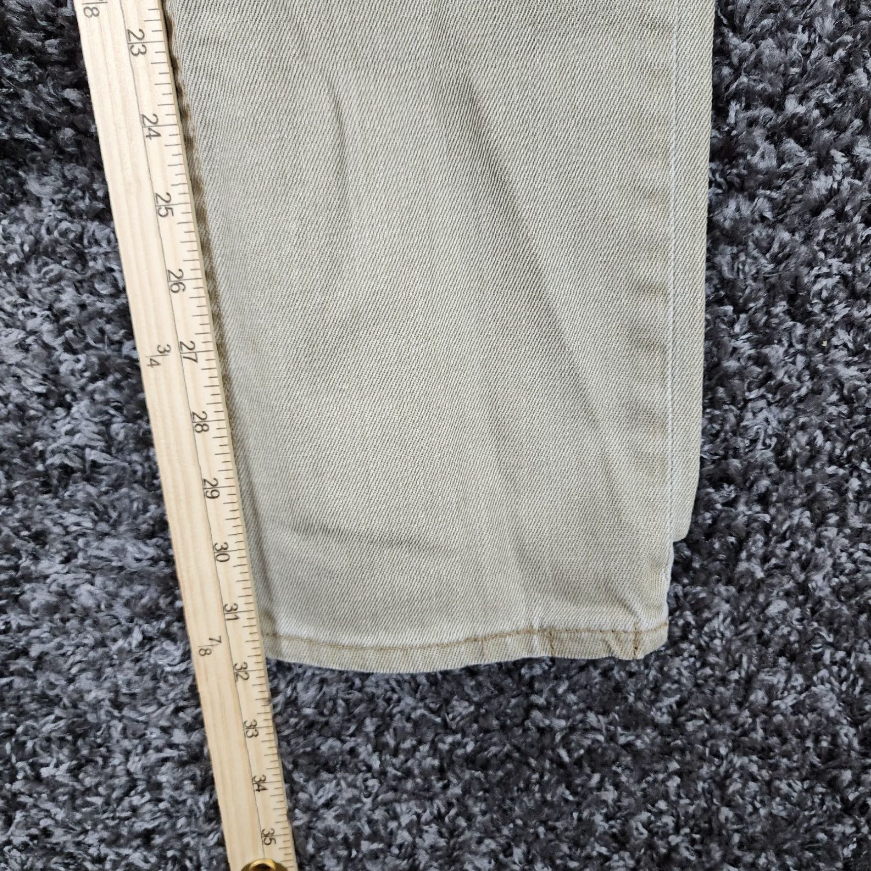 Vintage VINTAGE Dravus Jeans Men Straight Leg Slim Fit Beige Size 31x32 Size US 31 - 5 Thumbnail
