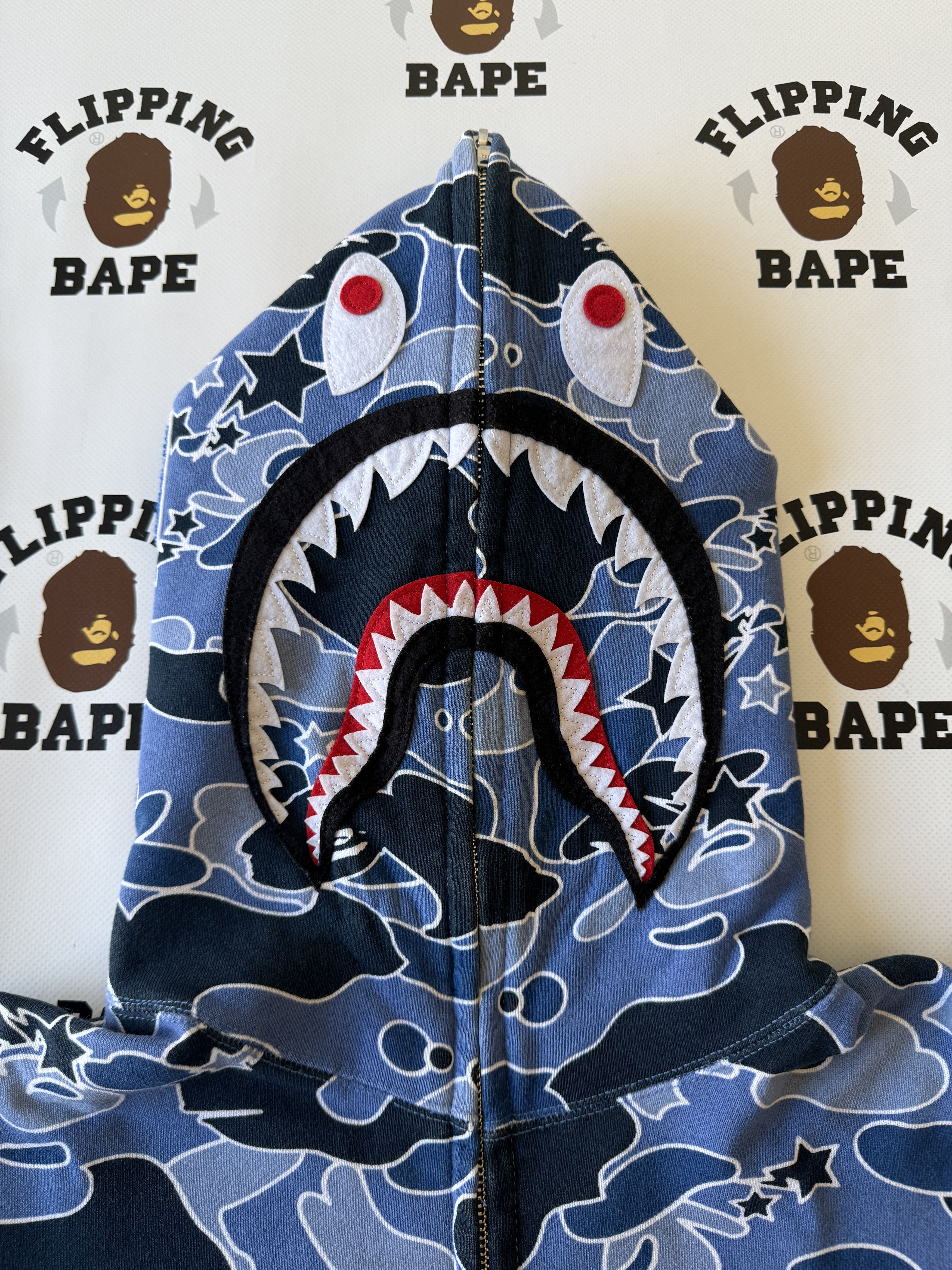 Bape BAPE STA CAMO SHARK FULL ZIP HOODIE (2017) Size US M / EU 48-50 / 2 - 3 Thumbnail