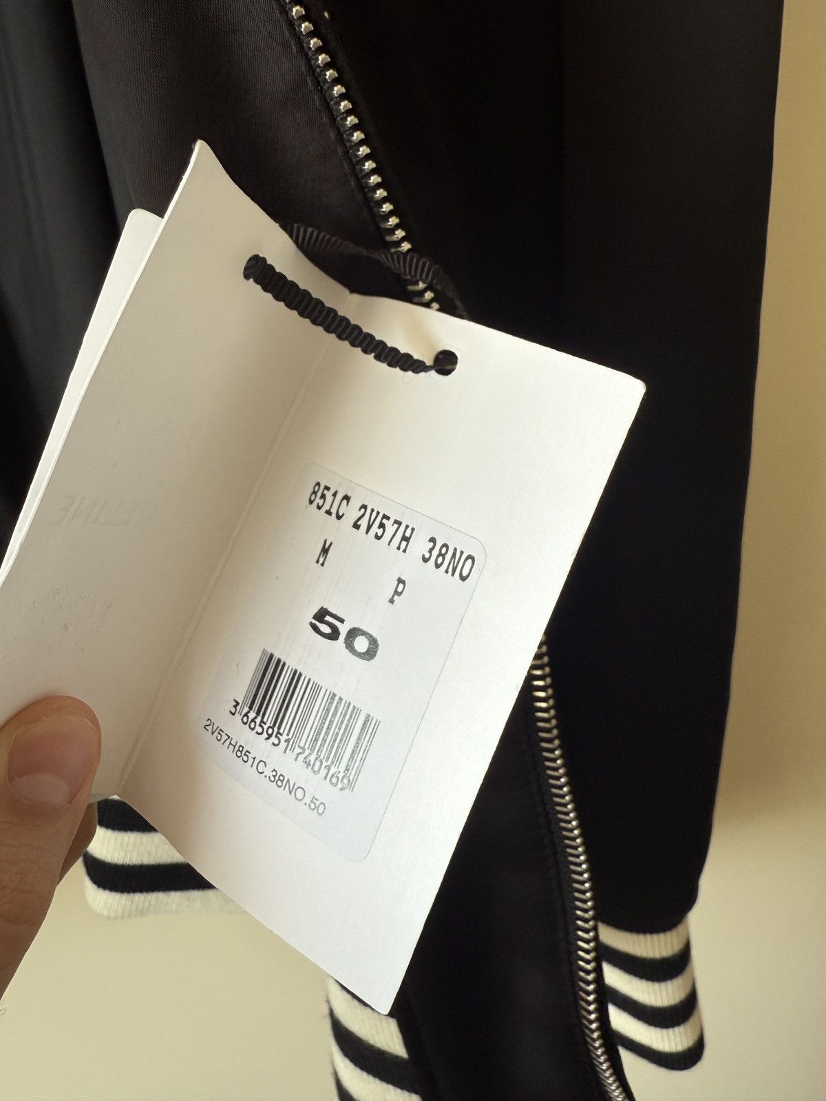 Celine × Hedi Slimane Celine Teddy Bomber Silk Studded Leather Palm Tree Size US M / EU 48-50 / 2 - 11 Thumbnail