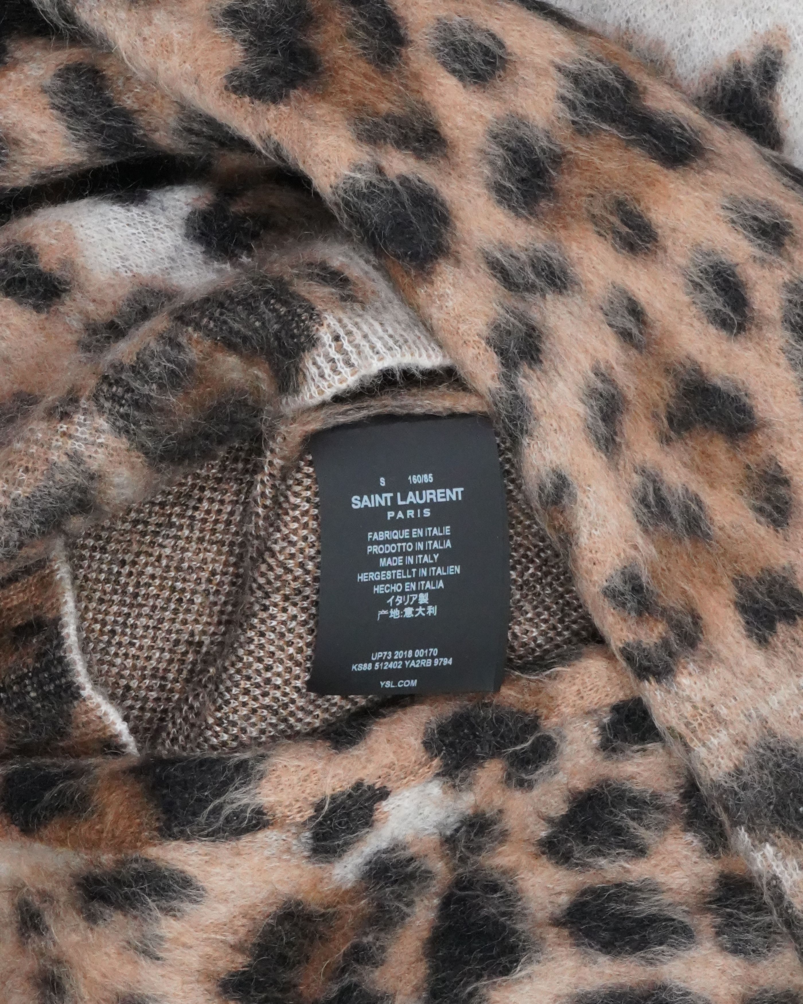Saint Laurent Paris Saint Laurent Leopard Sweater - FW18 Size US S / EU 44-46 / 1 - 7 Thumbnail