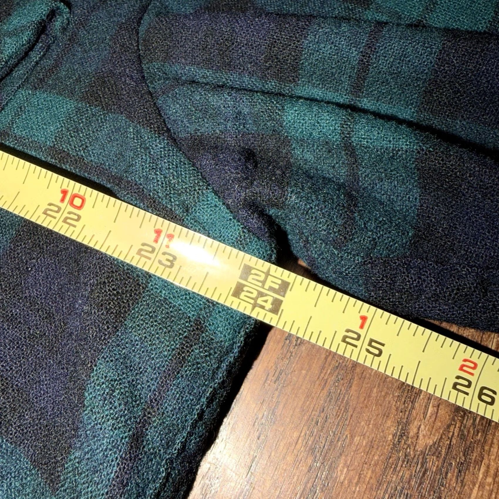 Pendleton VINTAGE Pendleton Board Shirt Mens L Wool Green Plaid Loop Collar 70’s USA Size US L / EU 52-54 / 3 - 7 Thumbnail
