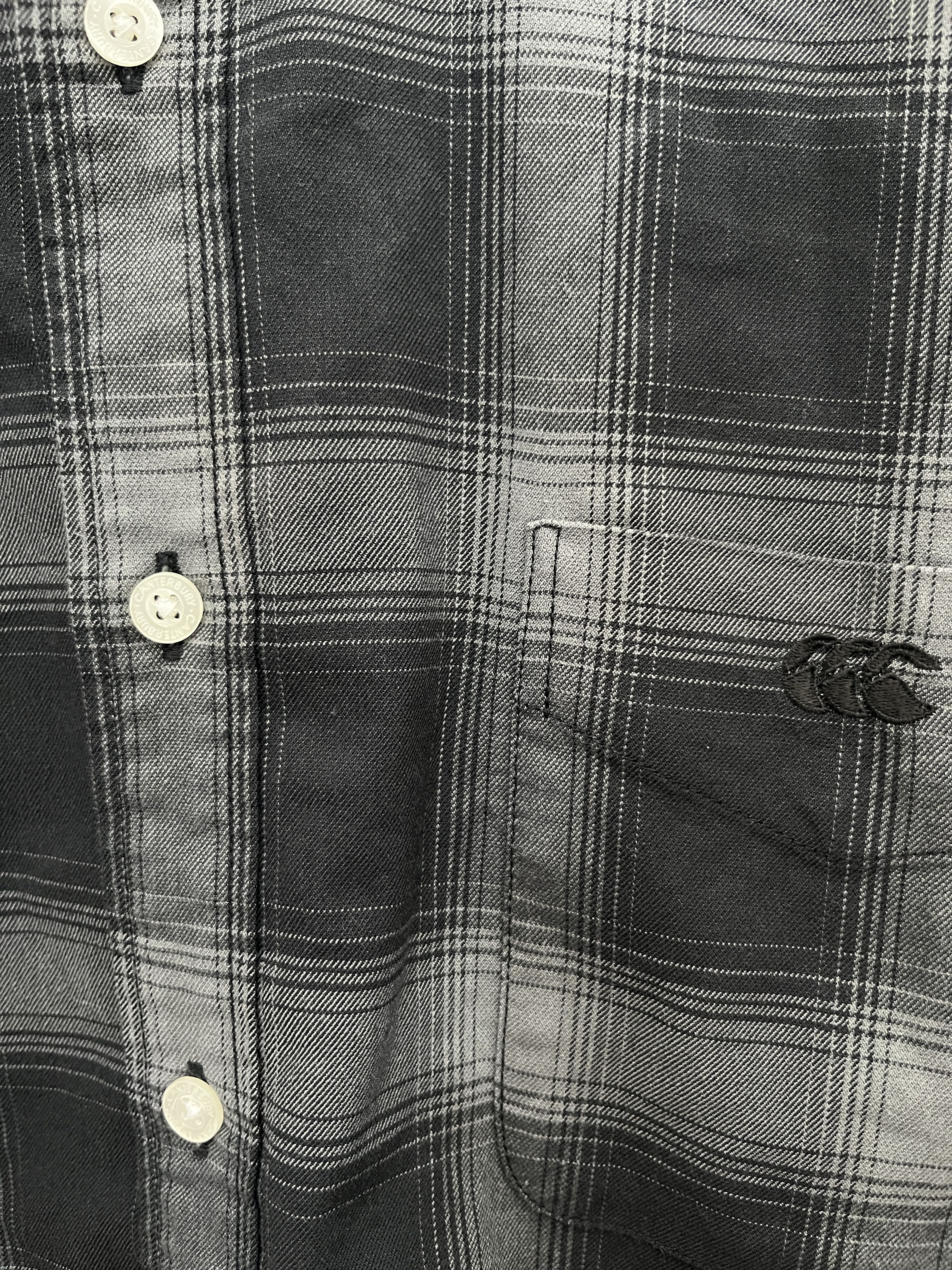 Canterbury of New Zealand Canterbury Flannel Shirt Black Plaid – L Size US L / EU 52-54 / 3 - 3 Thumbnail