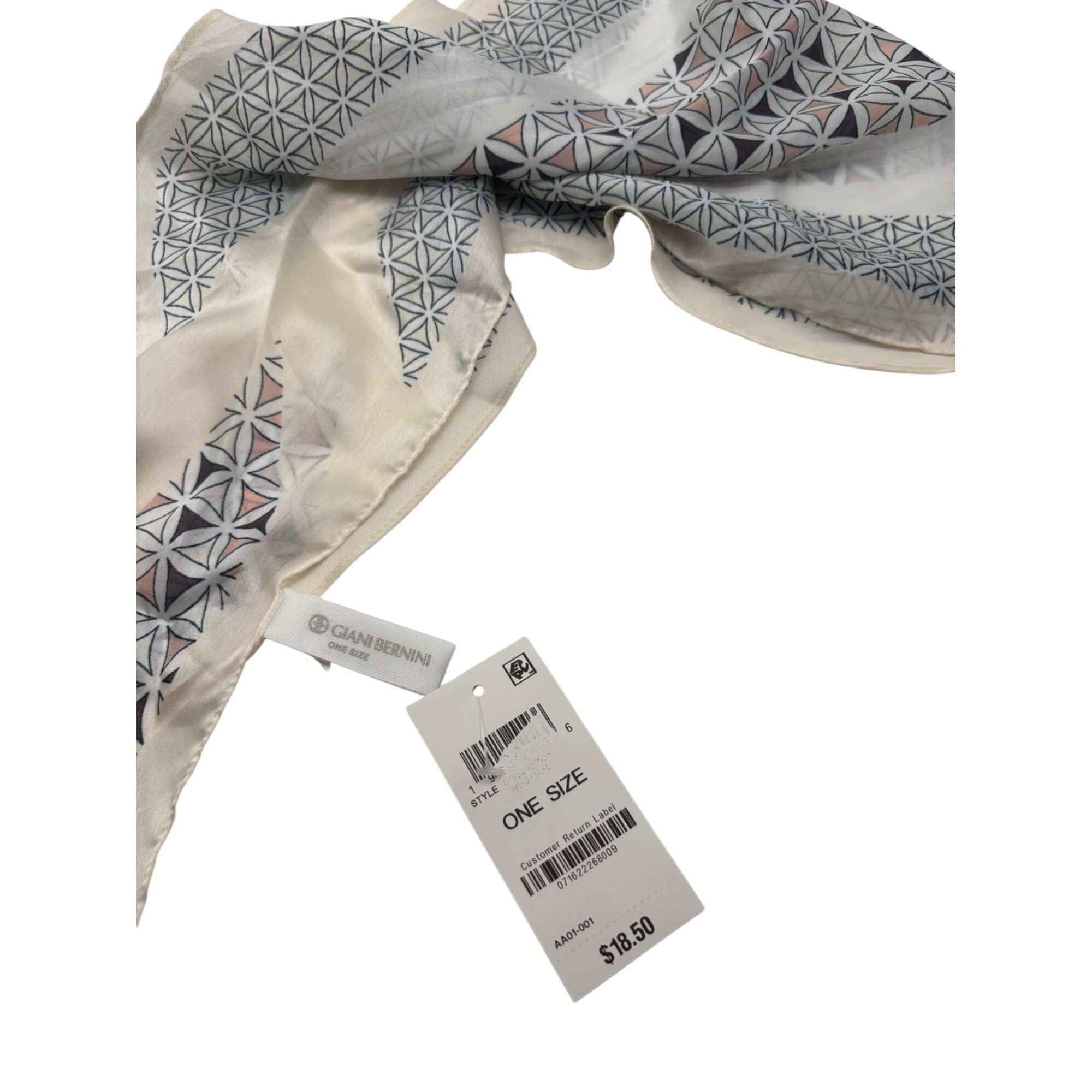 Giani Bernini Giani Bernini Geo-Print Kite Scarf, Neutral, OS Size ONE SIZE - 7 Thumbnail