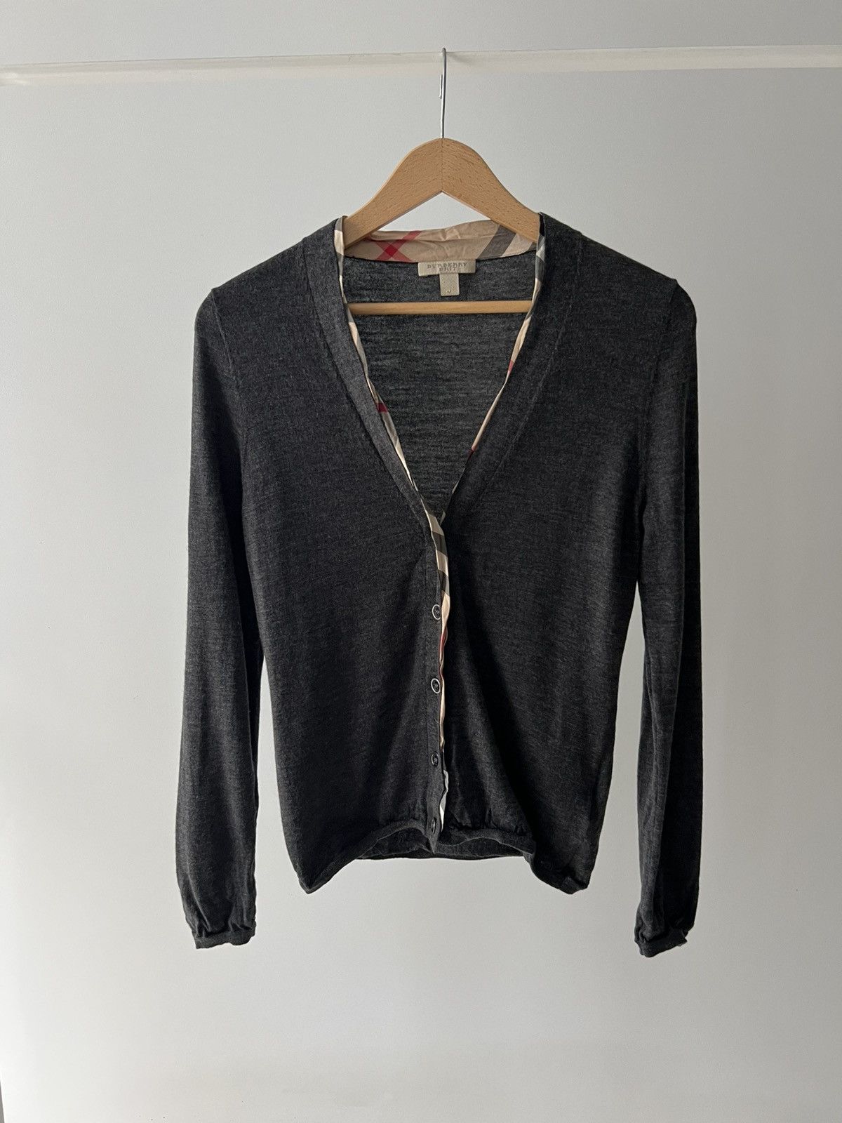 Burberry Burberry Brit Dark Gray Wool Knit Button Cardigan M Size M / US 6-8 / IT 42-44 - 2 Thumbnail