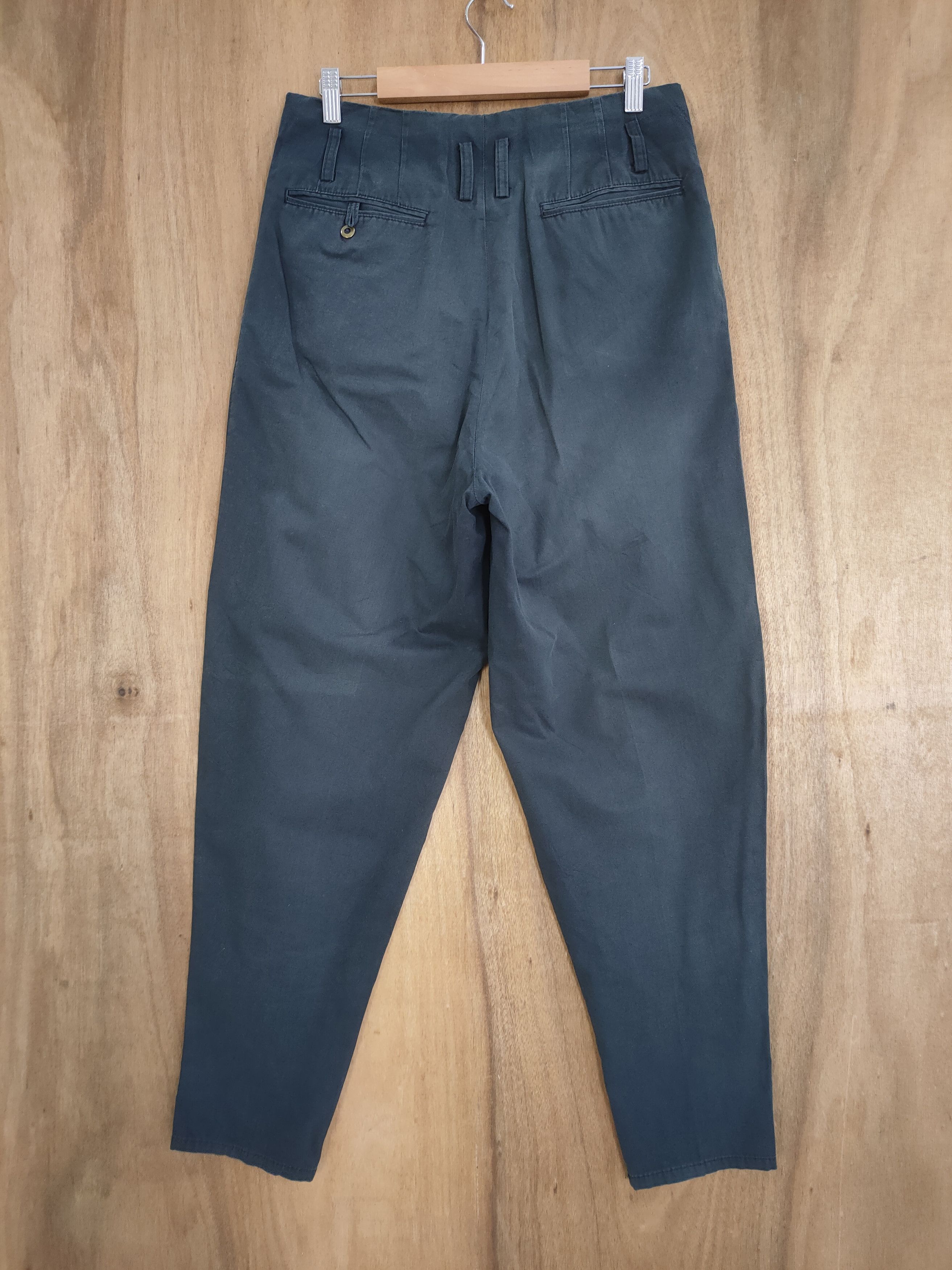 Japanese Brand VINTAGE THREE TOP FADED BLACK TROUSER CHINO PANTS Size US 30 / EU 46 - 2 Thumbnail