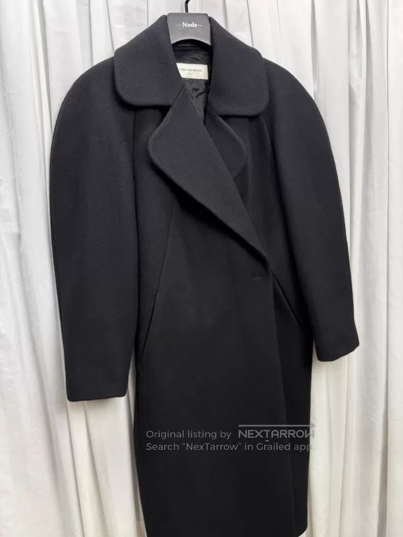 Dries Van Noten DRIES VAN NOTEN Round Shoulder Heavyweight Wool Overcoat Size US M / EU 48-50 / 2 - 6 Thumbnail