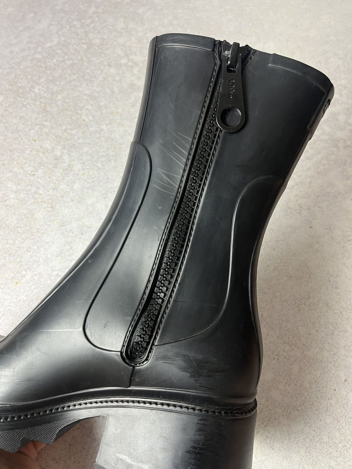 Chloe DDP CHLOE Betty Rain Boots Black Womens Luxury Size US 8 / IT 38 - 8 Thumbnail
