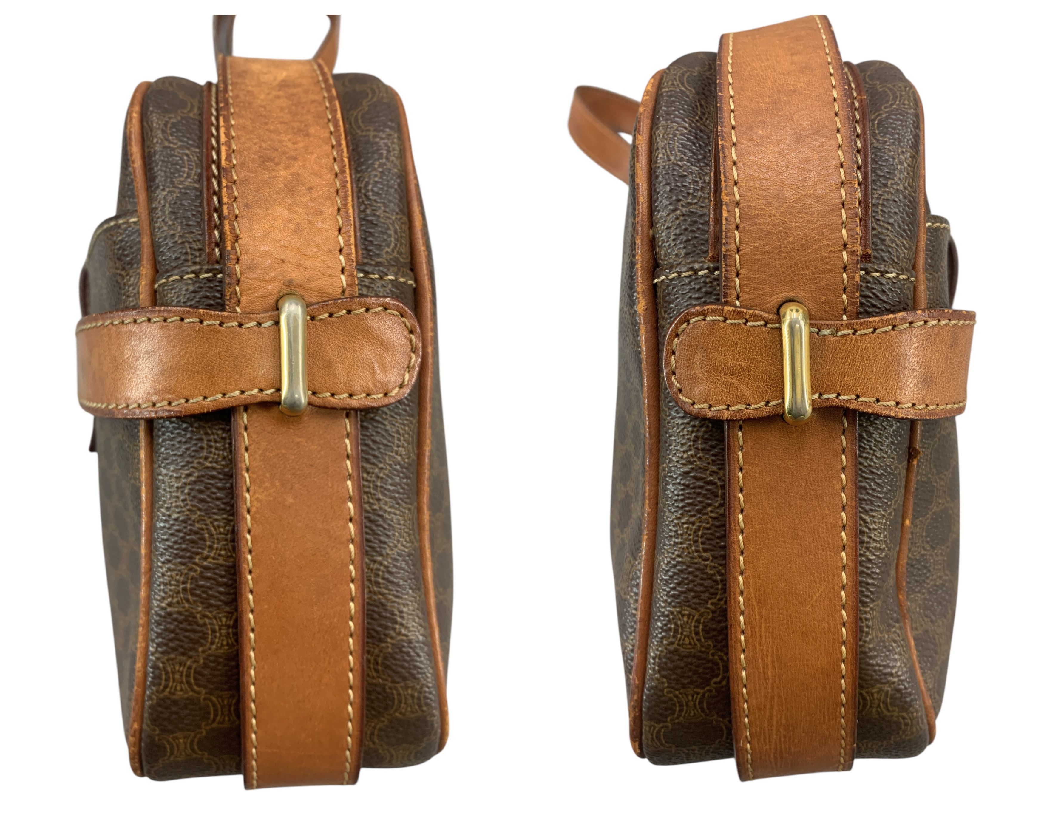 Vintage Celine Macadam Sling Bag Unisex Crossbody Bag