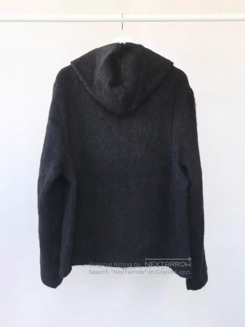 Our Legacy Our Legacy Black Mohair Hooded Zip-Up Jacket Size US M / EU 48-50 / 2 - 7 Thumbnail