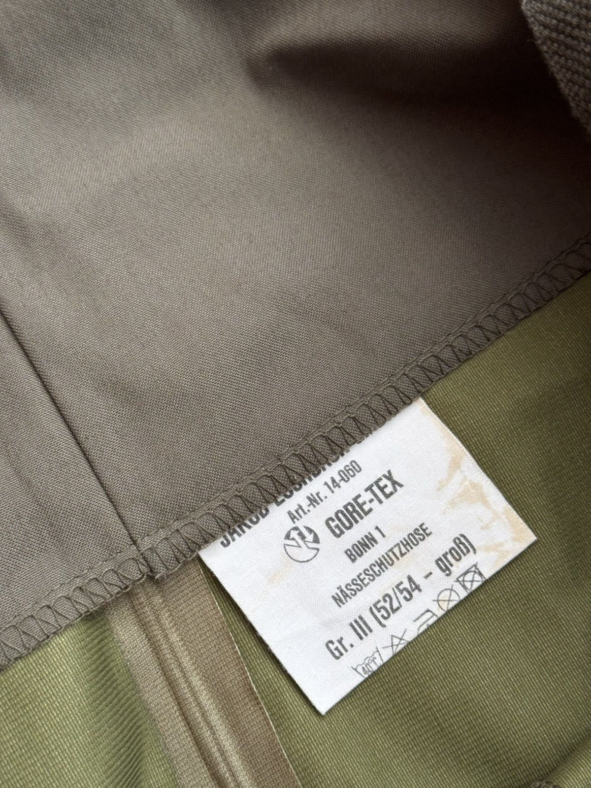 Goretex Vintage 80-90’s Gore-Tex Bundeswehr Military Army Pants Size US 36 / EU 52 - 8 Thumbnail