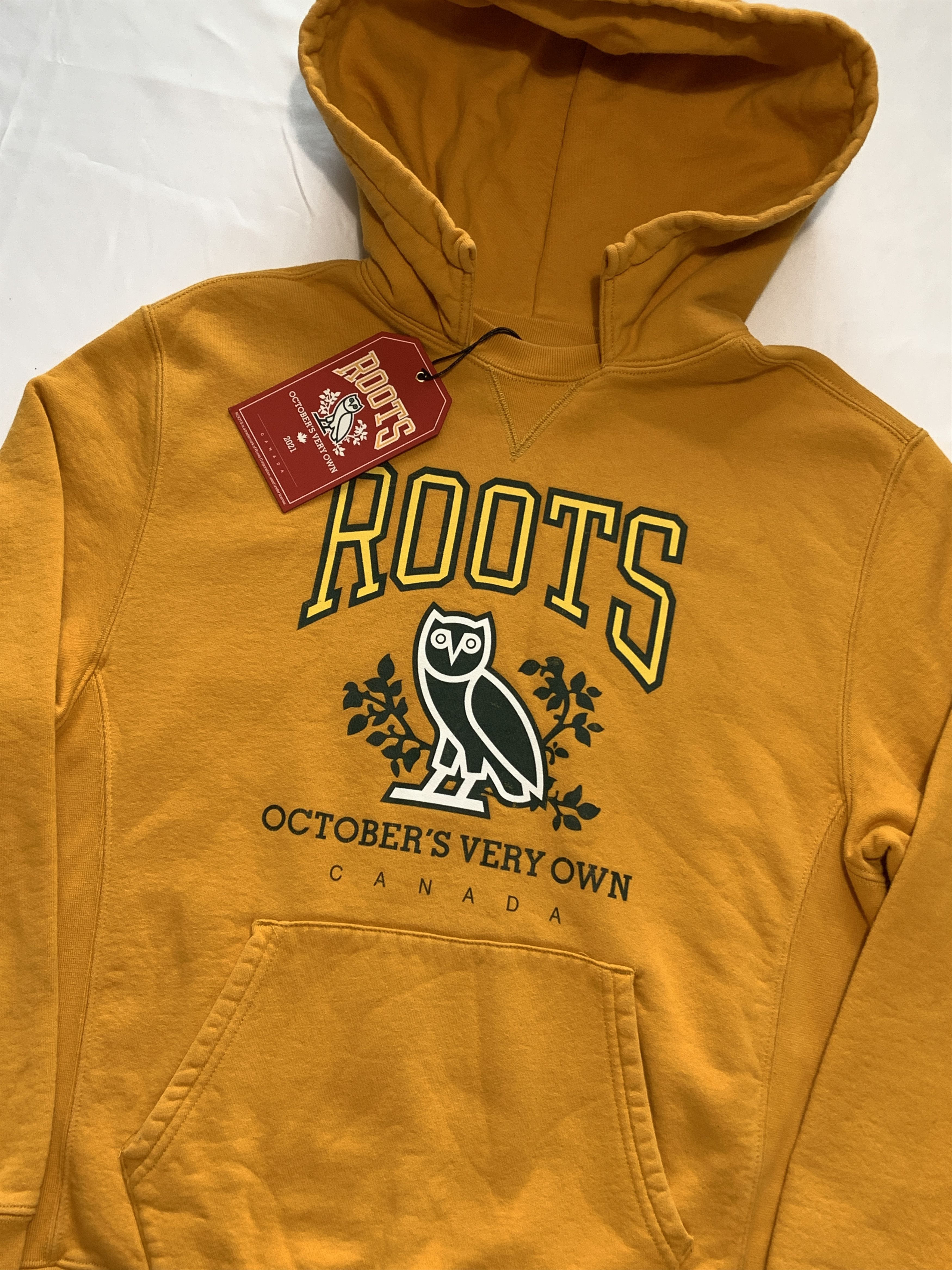 Drake OVO X ROOTS HERITAGE HOODIE YELLOW 2021 Size US M / EU 48-50 / 2 - 2 Thumbnail