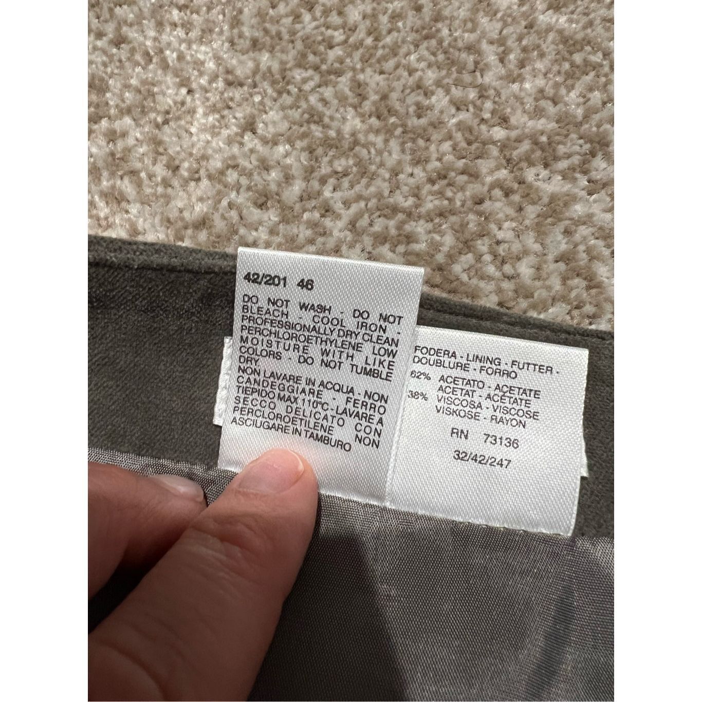 Max Mara Max Mara women cotton grey midi skirt size 12 Size 34" / US 12 / IT 48 - 7 Thumbnail