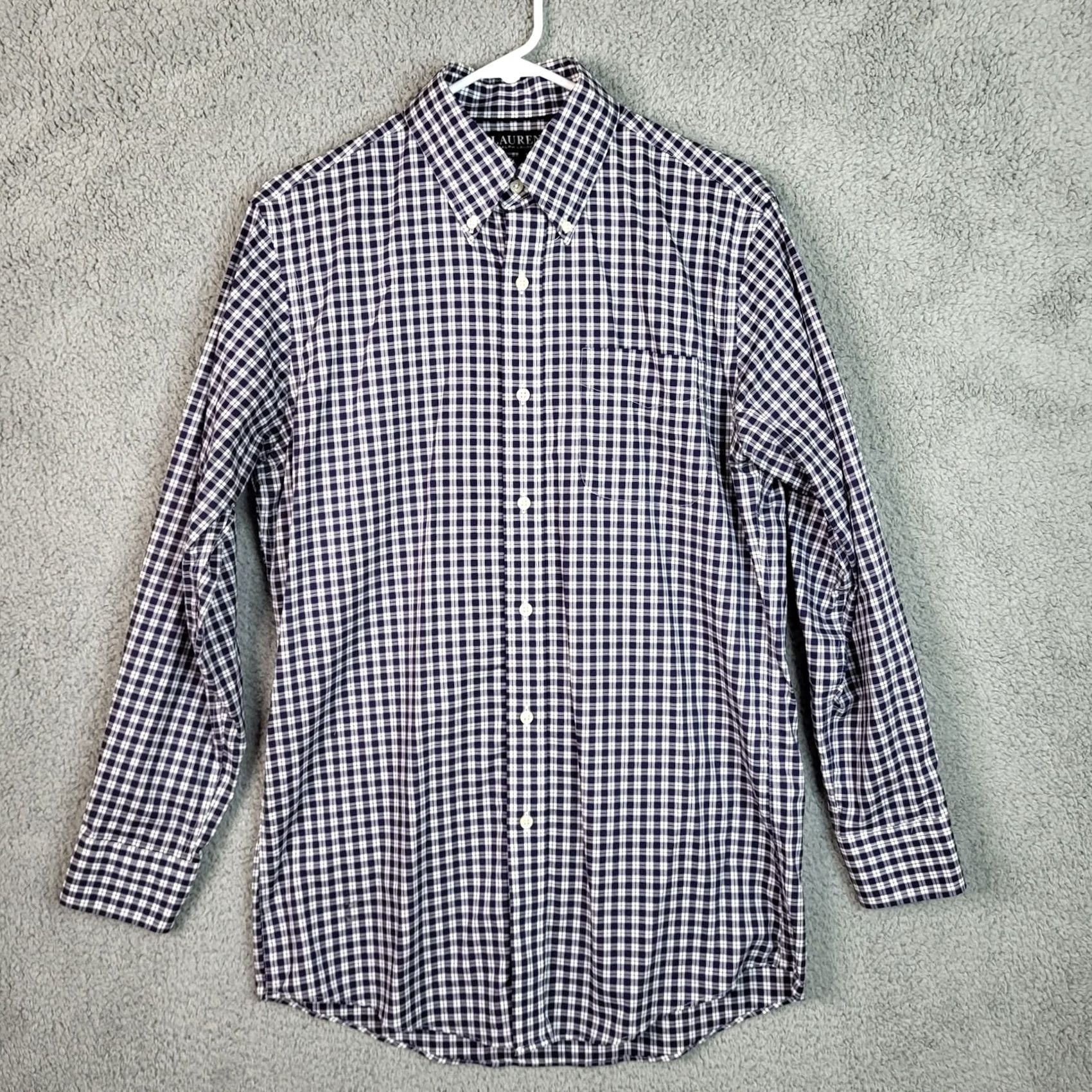 Ralph Lauren Lauren Ralph Lauren slim fit non iron black label Button Up Plaid Shirt Sz 15.5 Size US L / EU 52-54 / 3 - 2 Thumbnail