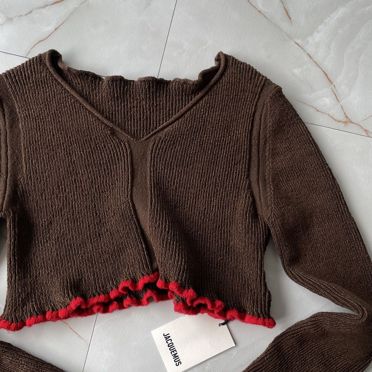 Jacquemus LA MAILLE SANTON CROP JACQUEMUS Size XS / US 0-2 / IT 36-38 - 3 Thumbnail