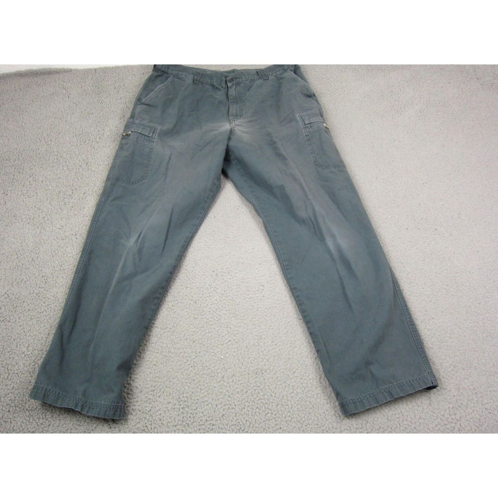 Vintage VINTAGE L.L. Bean Pants Mens 40x34 Cargo Cotton Canvas Gray Relaxed Straight Casual Workwear City Size US 40 / EU 56 - 2 Thumbnail
