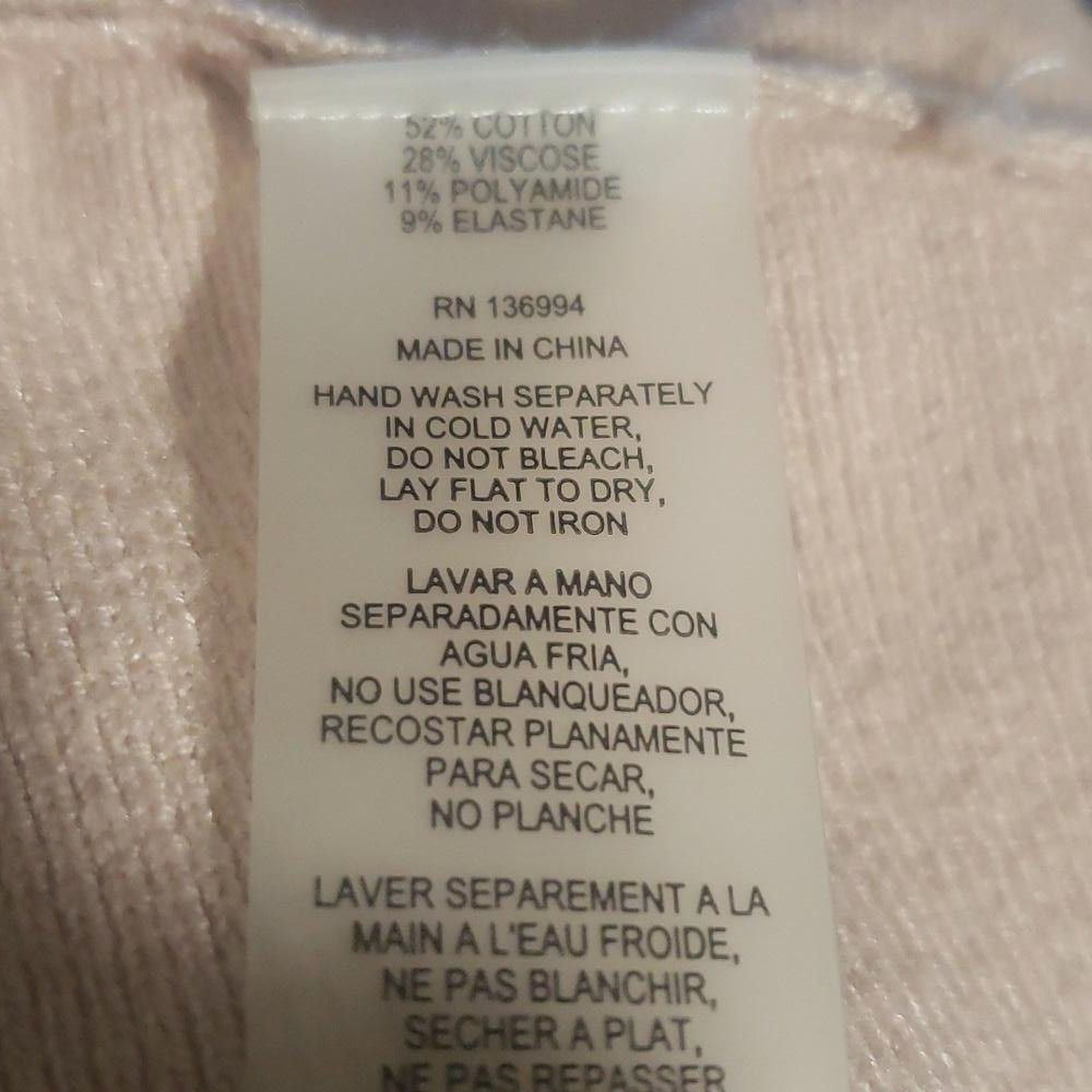 Designer CT882 Vila Milano Ladies Pink Scoop Neck Ribbed Sweater M Size M / US 6-8 / IT 42-44 - 4 Thumbnail