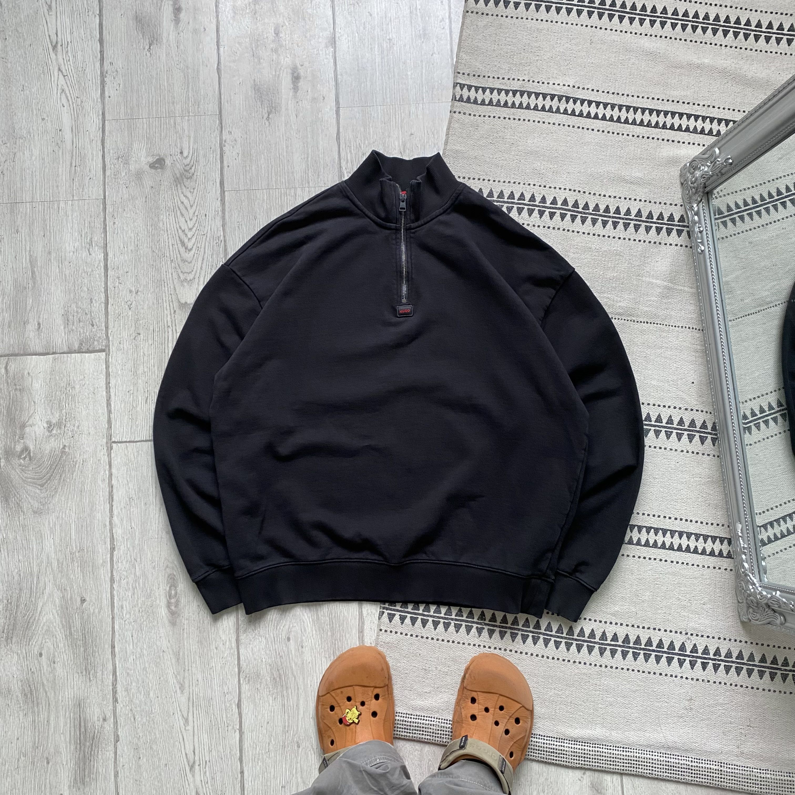 Hugo Boss Designer Hugo Boss Boxy sweatshirt half zip Center Logo Size US L / EU 52-54 / 3 - 1 Thumbnail