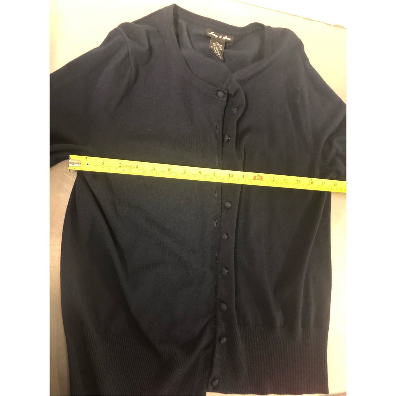 Other Audrey & Grace Women’s Navy Blue Button Up Cardigan Sweater Size XL / US 12-14 / IT 48-50 - 5 Thumbnail