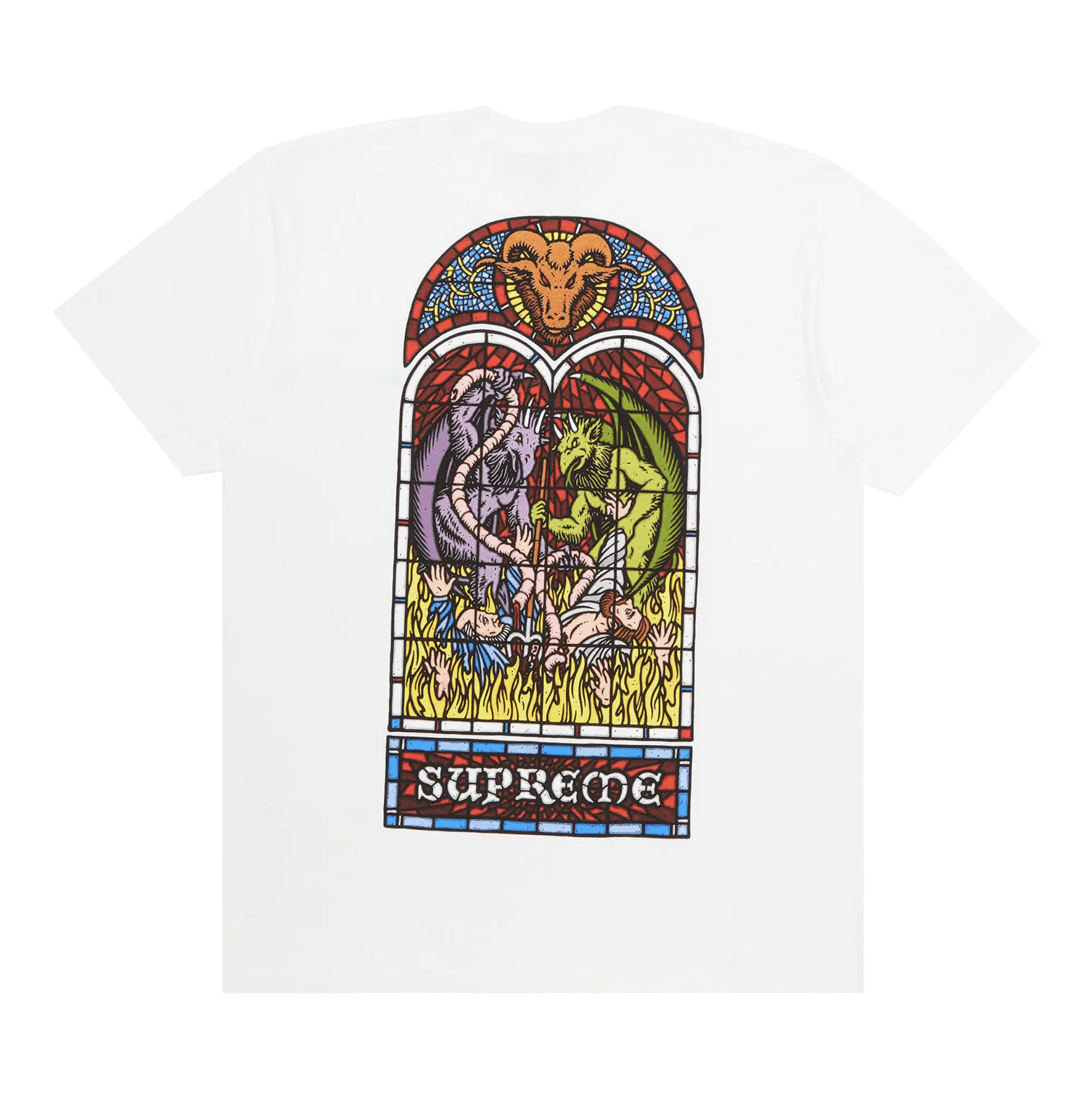 Supreme Supreme Worship Tee in White Size US L / EU 52-54 / 3 - 1 Thumbnail