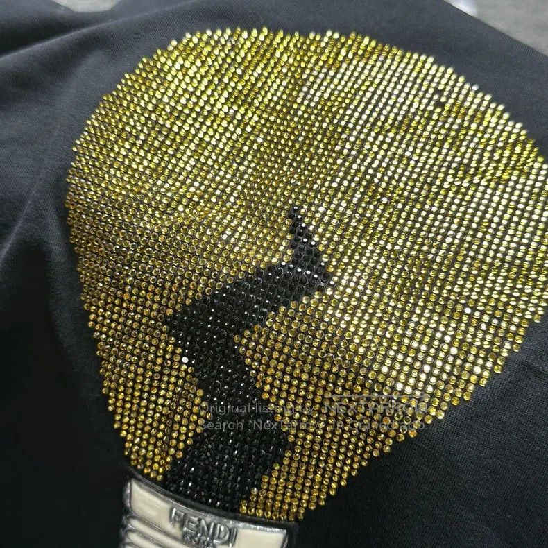 Fendi Fendi Black Sequin Light Bulb Short Sleeve Size US S / EU 44-46 / 1 - 5 Thumbnail