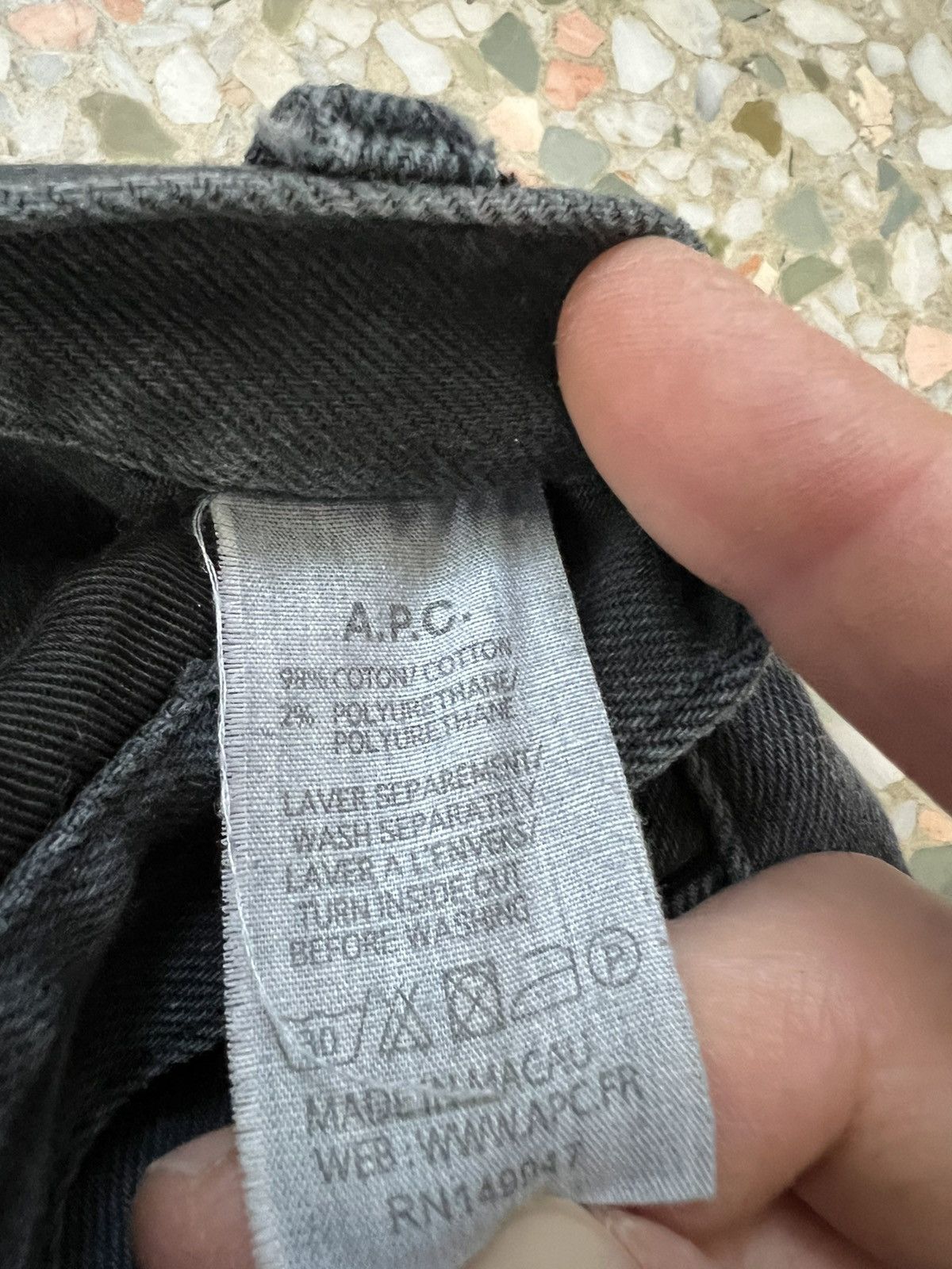 A.P.C. APC Black Super Worn Petit Standard Size US 34 / EU 50 - 4 Thumbnail