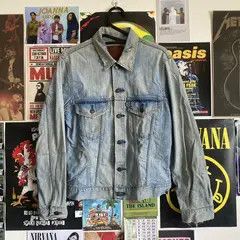 Japanese Brand Vintage street punk washed faded ripped denim jacket Size US XL / EU 56 / 4 - 3 Thumbnail