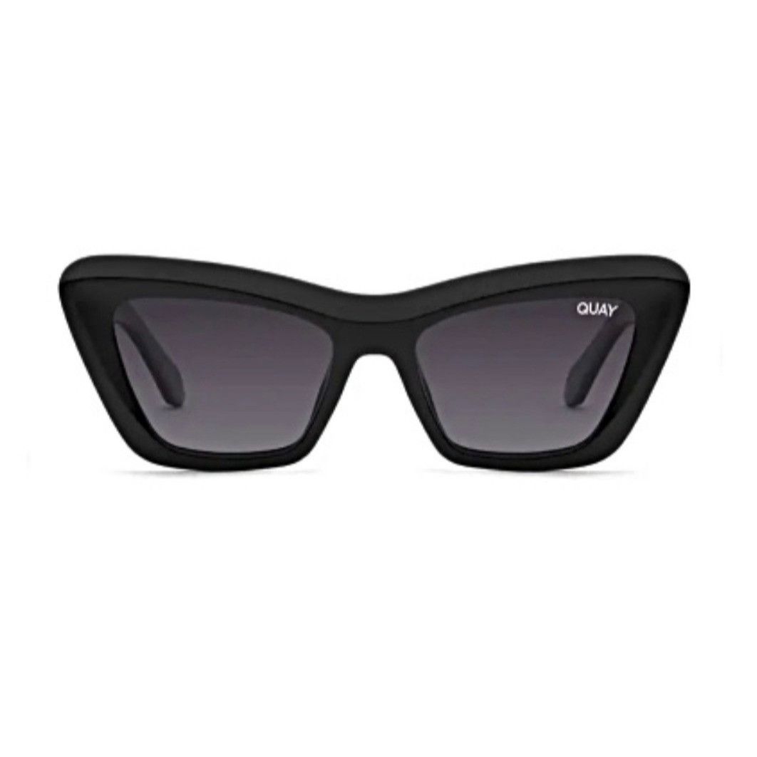 Quay Quay On the Radio Black Cat Eye frame Polarized Sunglasses Size ONE SIZE - 1 Thumbnail