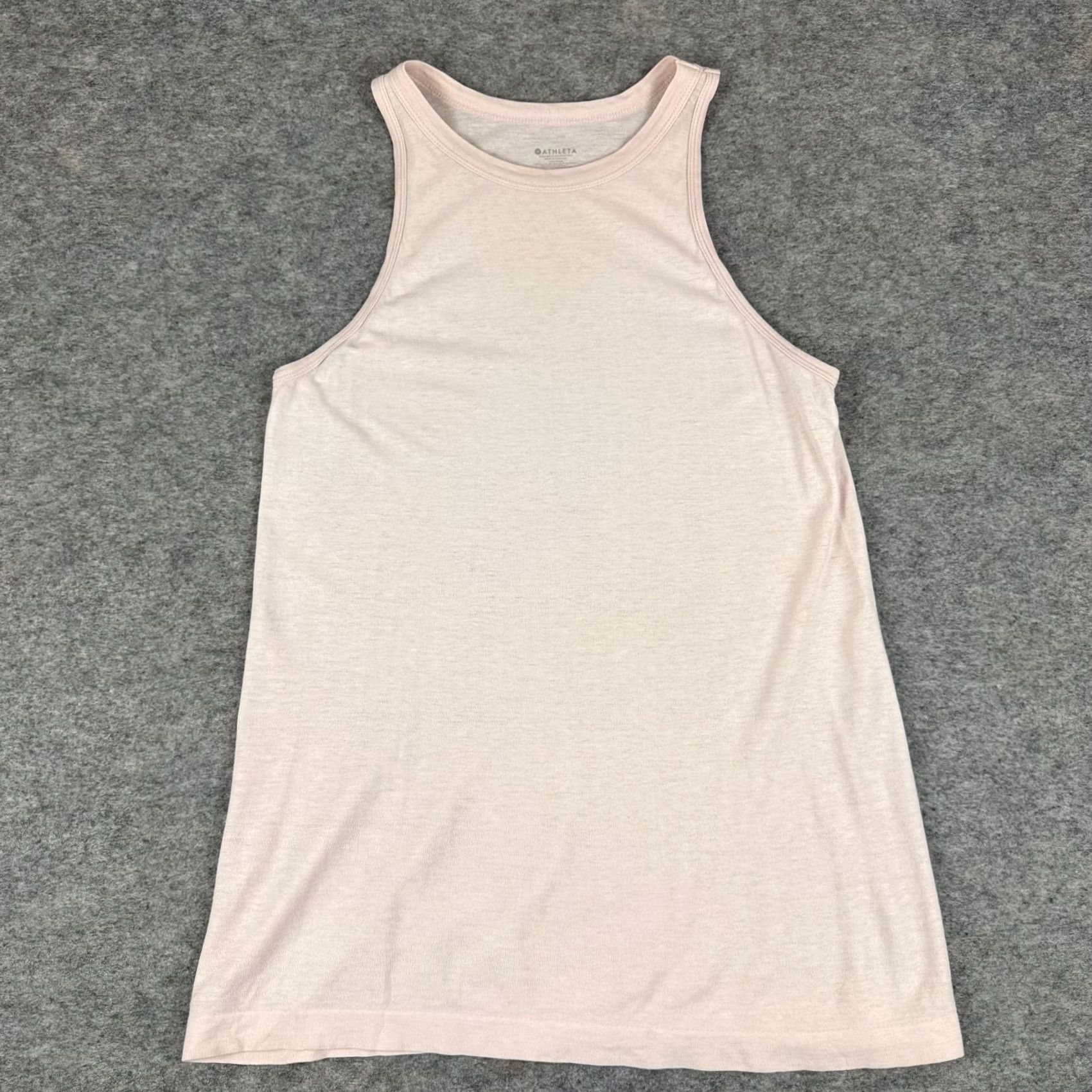 Athleta Athleta Tank Top Cotton Light Pink Womens S Tank Regular Sleeveless Size S / US 4 / IT 40 - 2 Thumbnail