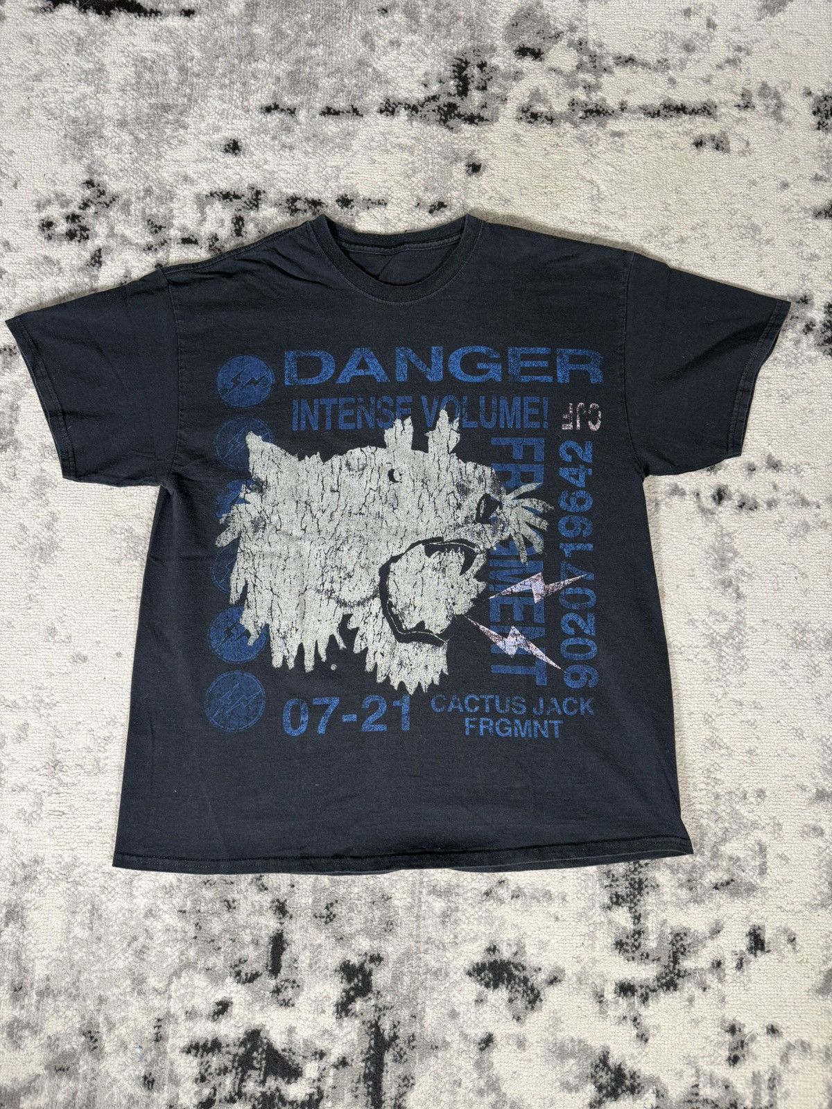 Fragment Design × Nike × Travis Scott Travis Scott Cactus Jack From Fragment Danger T-Shirt Size US L / EU 52-54 / 3 - 1 Thumbnail