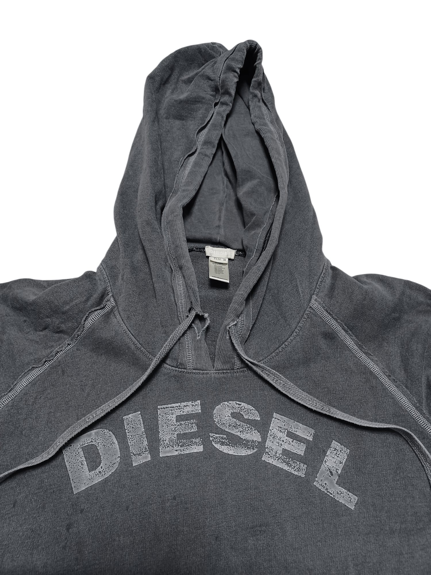 Diesel DIESEL VINTAGE BIGLOGO EMBROIDERED AVANT GARDE HOODIE Size US M / EU 48-50 / 2 - 2 Thumbnail