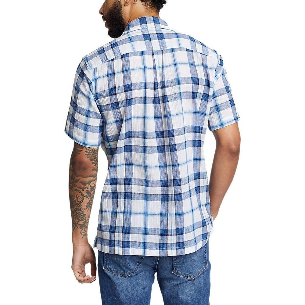 Eddie Bauer New Eddie Bauer Mens Small Cotton Short Sleeve Button Shirt Size US S / EU 44-46 / 1 - 3 Thumbnail