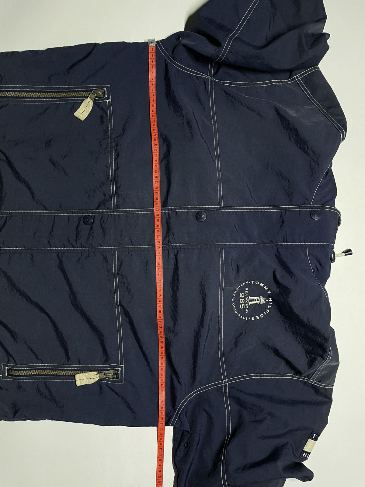 Tommy Hilfiger × Tommy Jeans × Vintage Tommy HiIfiger 985’Sailing gear packable Navy sportwear Size US XL / EU 56 / 4 - 17 Thumbnail