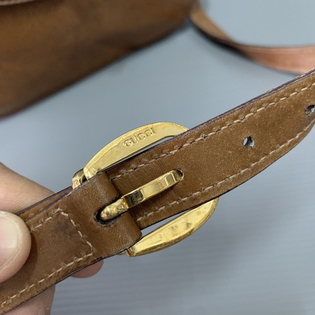 Gucci Gucci Bamboo Leather Vintage Slingbag Size ONE SIZE - 10 Thumbnail