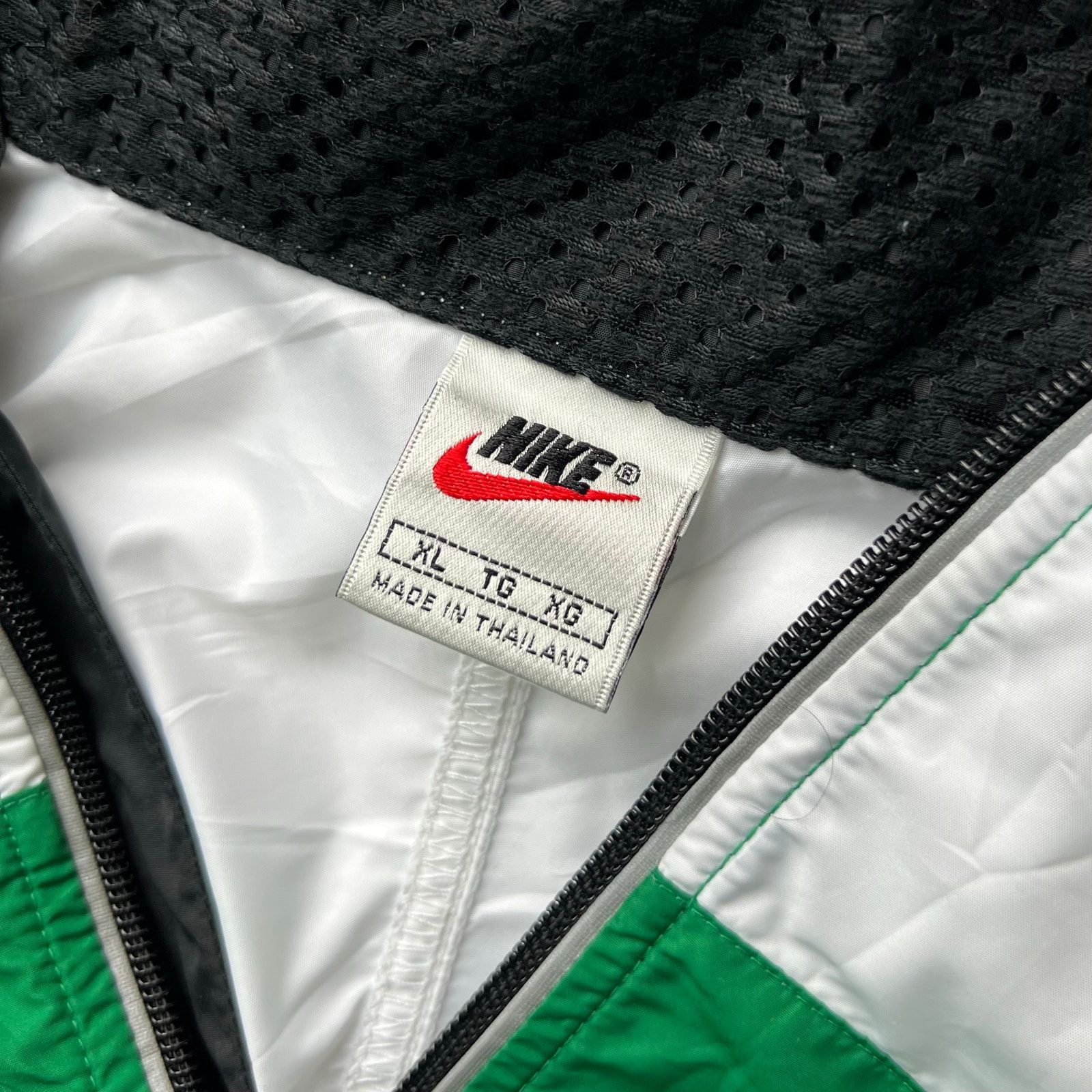 Nike × Vintage Vintage 90s Nike Windbreaker Zip Jacket Swoosh Oversized Size US XL / EU 56 / 4 - 2 Thumbnail