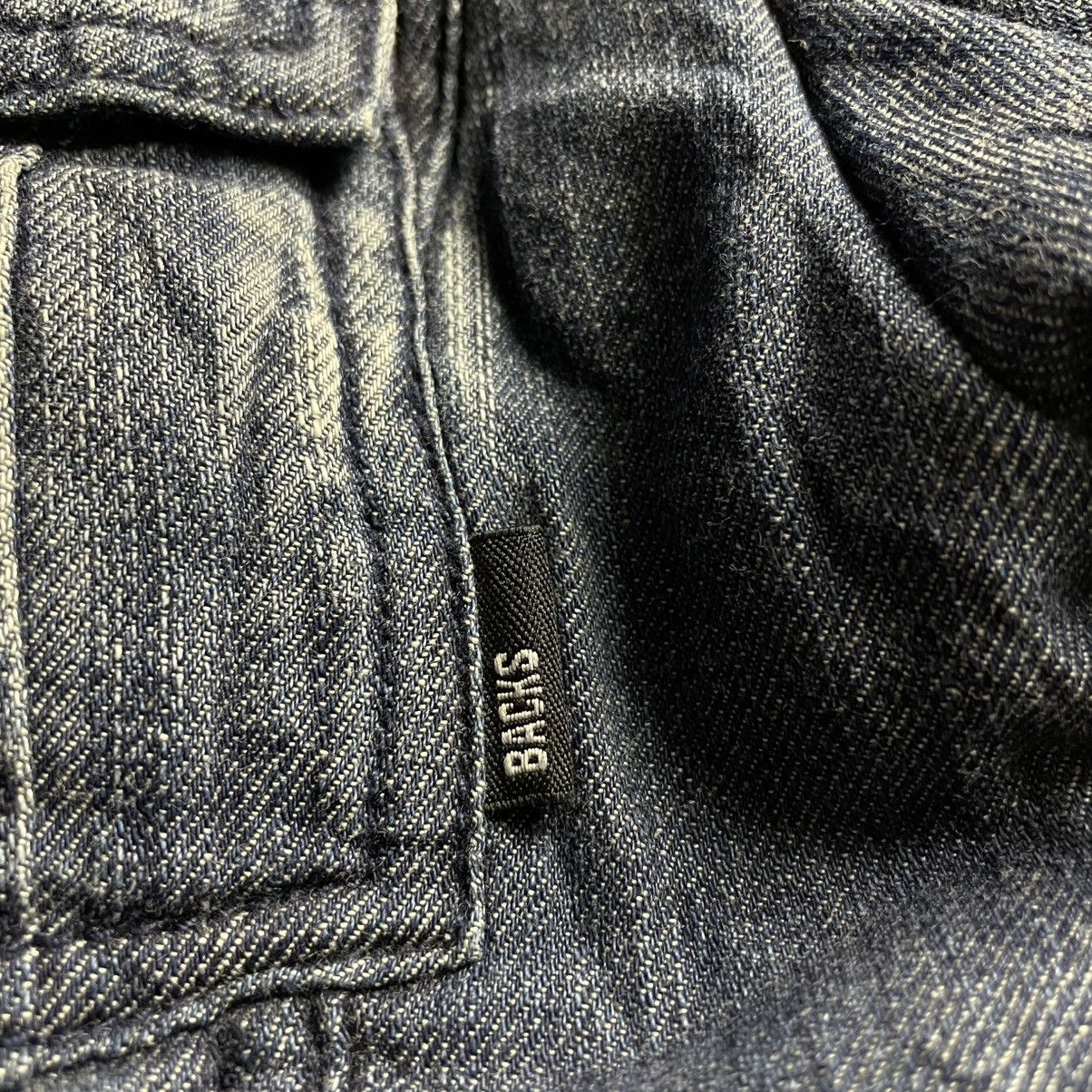 If Six Was Nine × Japanese Brand × Le Grande Bleu (L.G.B.) 🇯🇵 BACKS BUTTON UP FULL ZIP FUR HOODIE DENIM JACKET Size M / US 6-8 / IT 42-44 - 15 Thumbnail