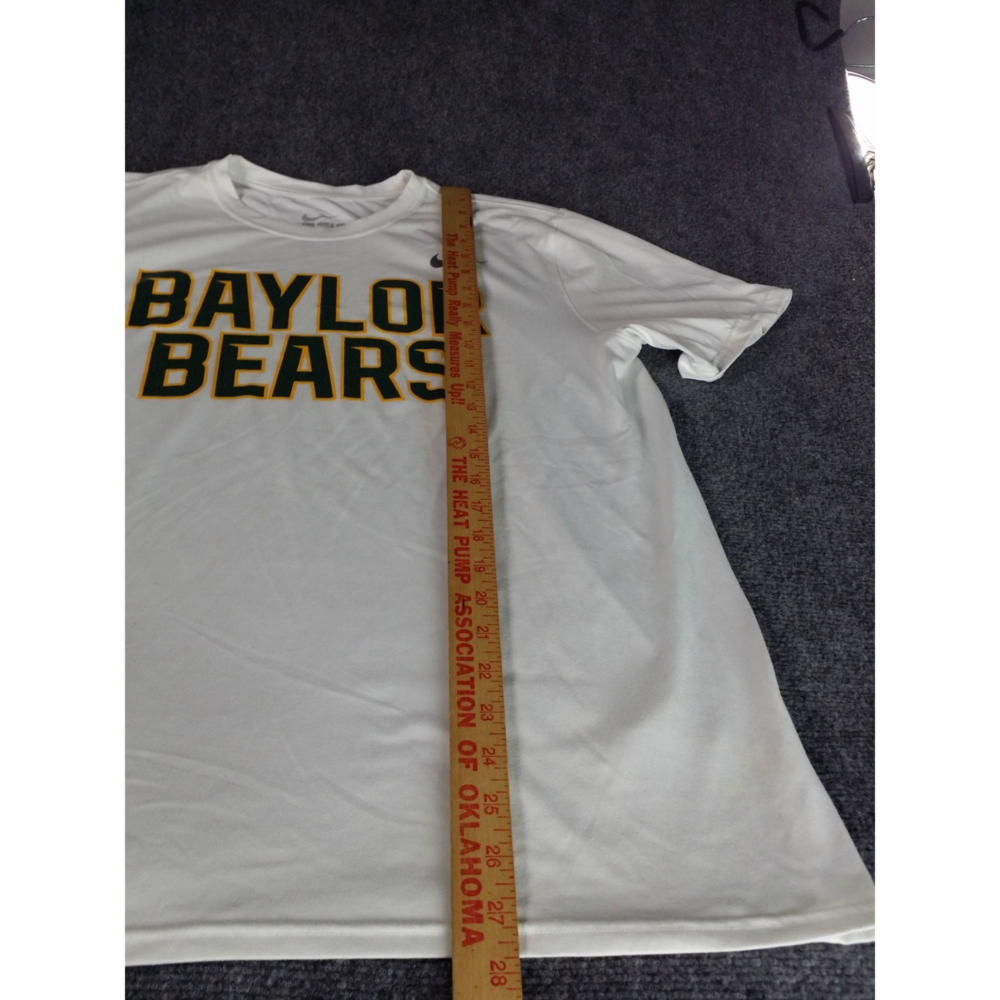 Nike Baylor Bears Nike NCAA Tshirt Men Sz L Dri-Fit White Athleti Size US L / EU 52-54 / 3 - 3 Thumbnail