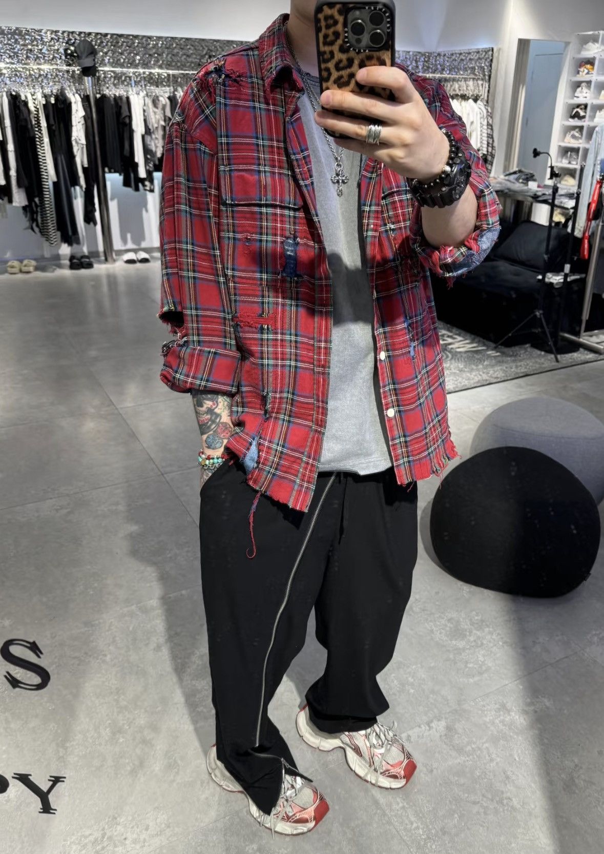 Visvim Visvim 20aw LUMBER CHECK L/S CRASH Size US M / EU 48-50 / 2 - 3 Thumbnail
