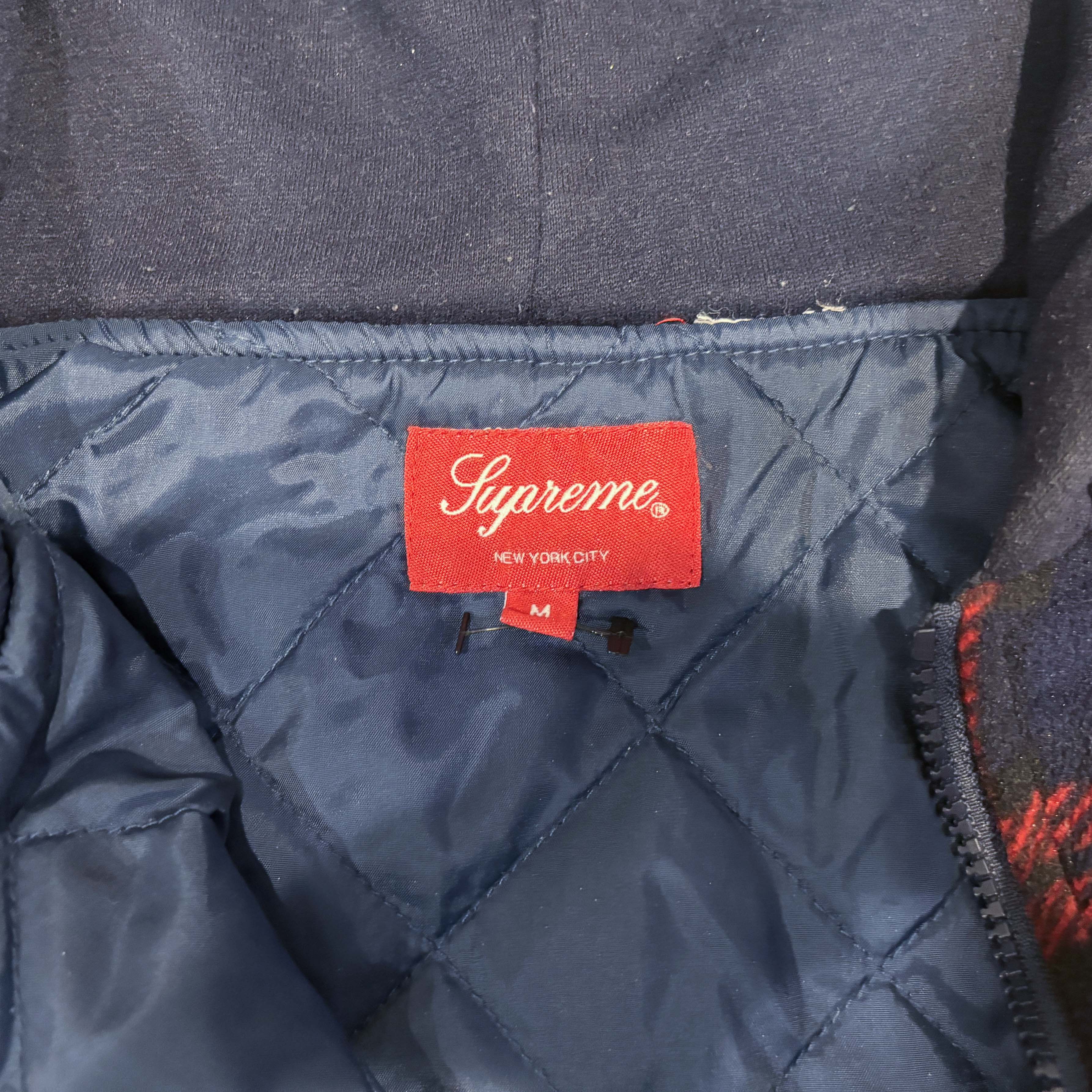 Supreme Hooded Plaid Workshirt Size US M / EU 48-50 / 2 - 3 Thumbnail
