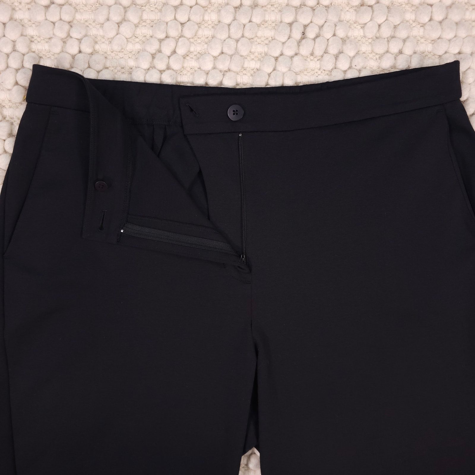 Eileen Fisher Eileen Fisher Cotton Blend Ponte High-Waist Slim Pant Black Size 38" / US 16 / IT 52 - 3 Thumbnail