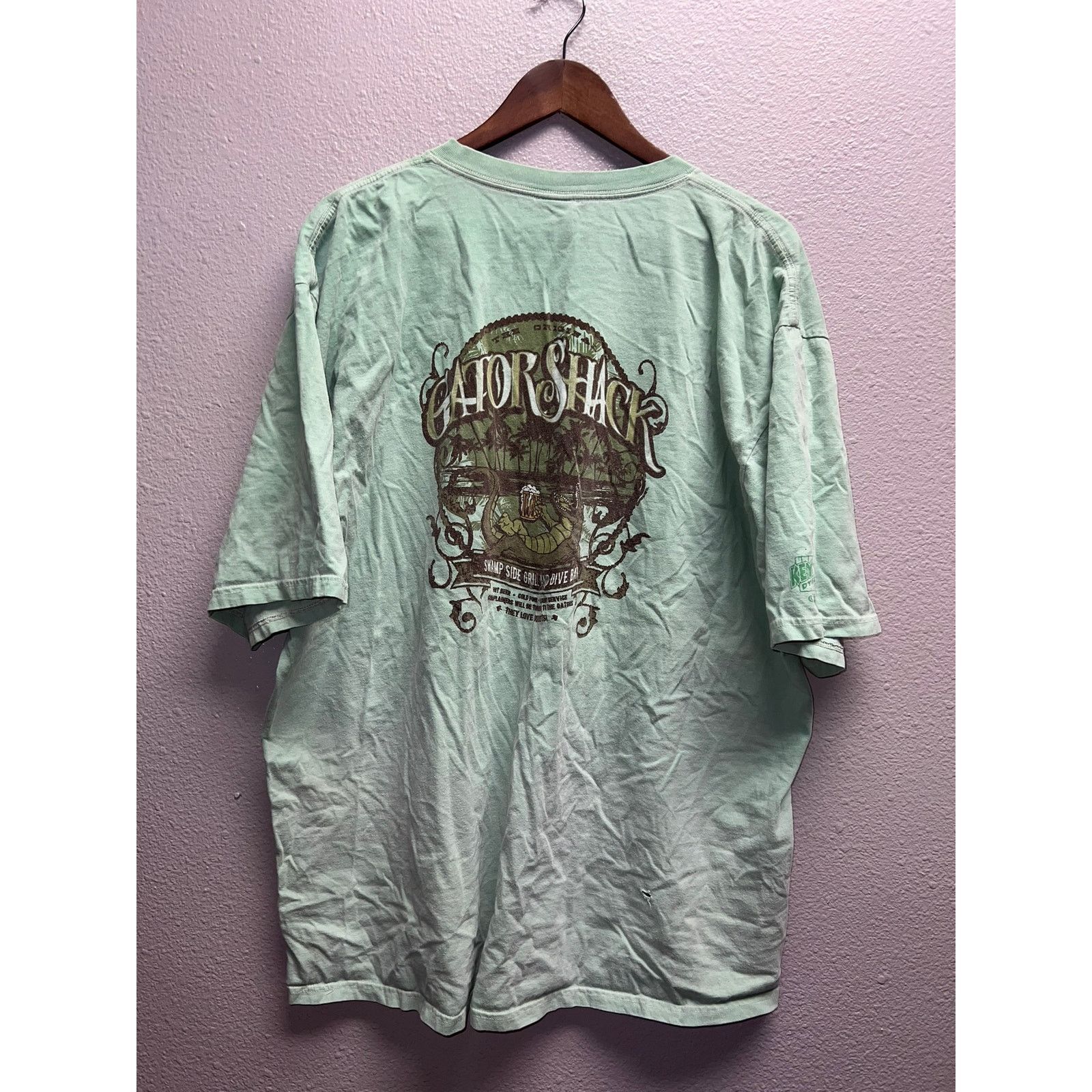 Vintage Vintage Crazy Shirts Gator Shack Shirt Swamp Side Grill 2XL Size US XXL / EU 58 / 5 - 7 Thumbnail