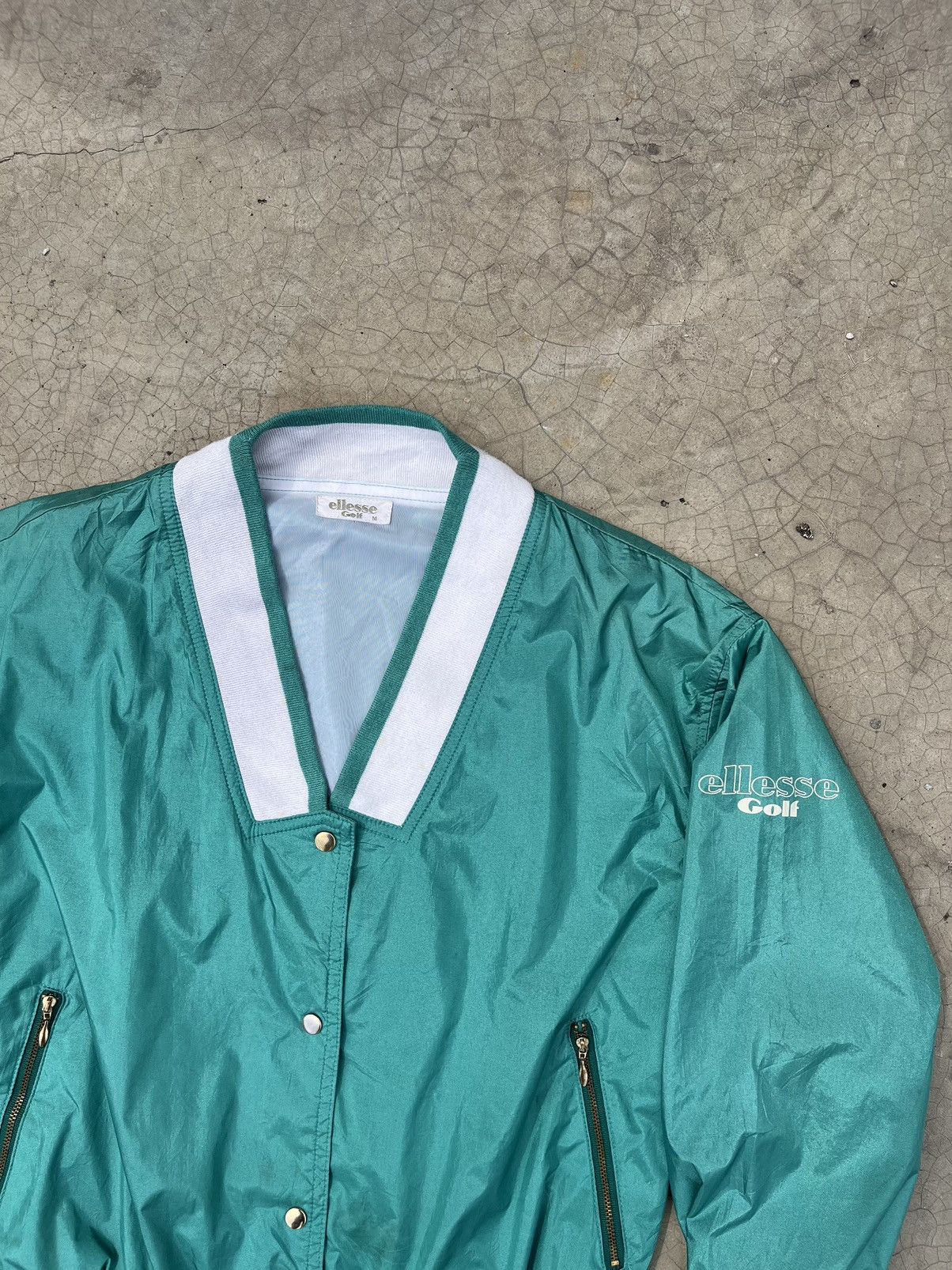 Ellesse × Vintage Vtg ellesse golf nylon cardigan jacket Size S / US 4 / IT 40 - 2 Thumbnail