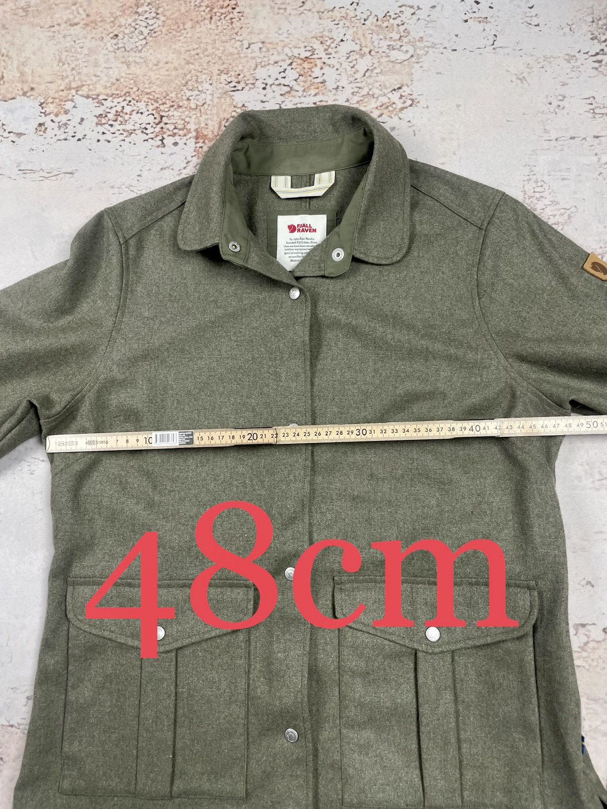 Fjallraven Fjällräven S Wool Button-Up Shirt Jacket – Olive Premium Size S / US 4 / IT 40 - 9 Thumbnail