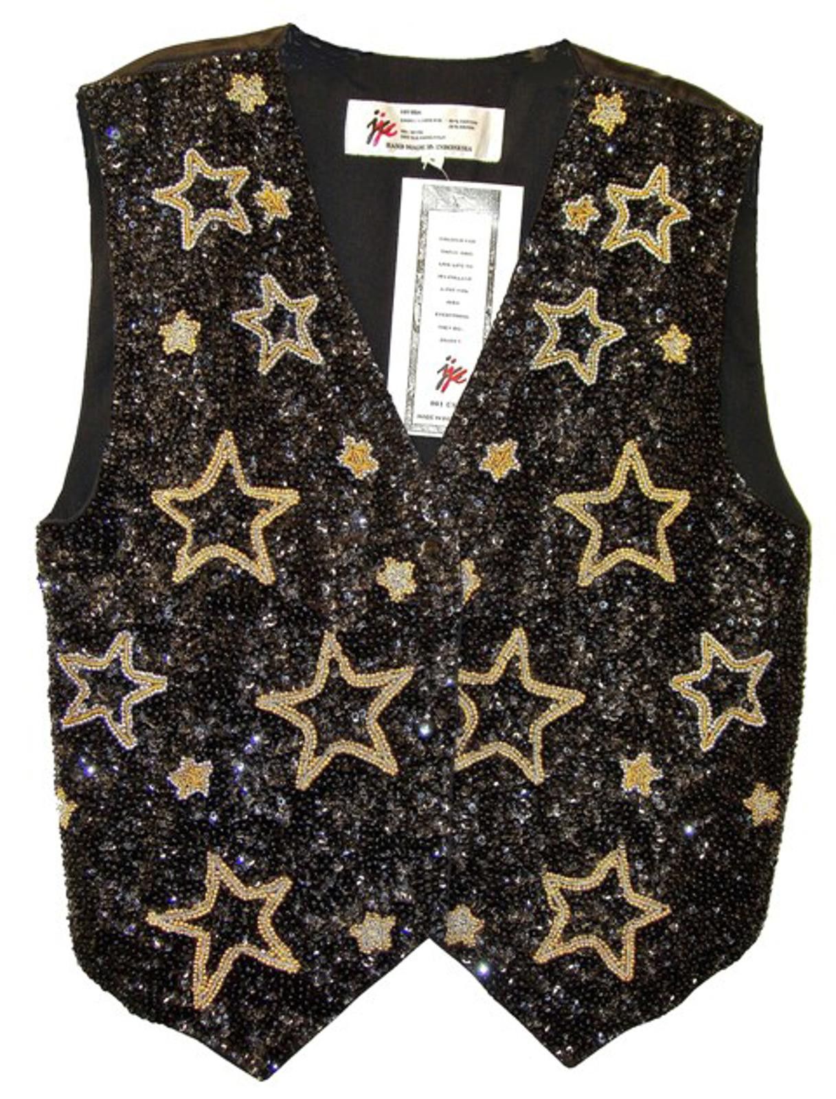Designer Sequin Vest STARRY NIGHTS Size ONE SIZE - 1 Preview