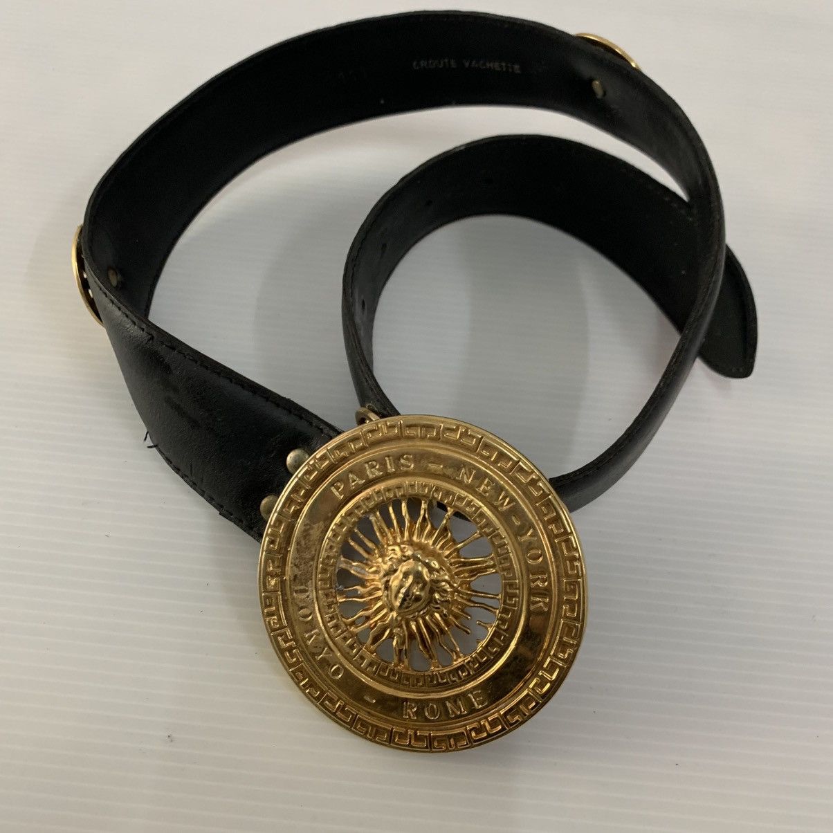 Vintage DESIGN Like Gianni Versace Leather Belts Size ONE SIZE - 4 Thumbnail